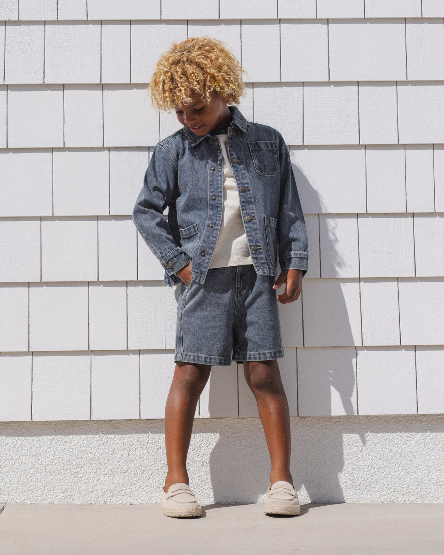 Dawson Short Navy - Rylee + Cru | Kids Clothes | Trendy Baby Clothes | Modern Infant Outfits |