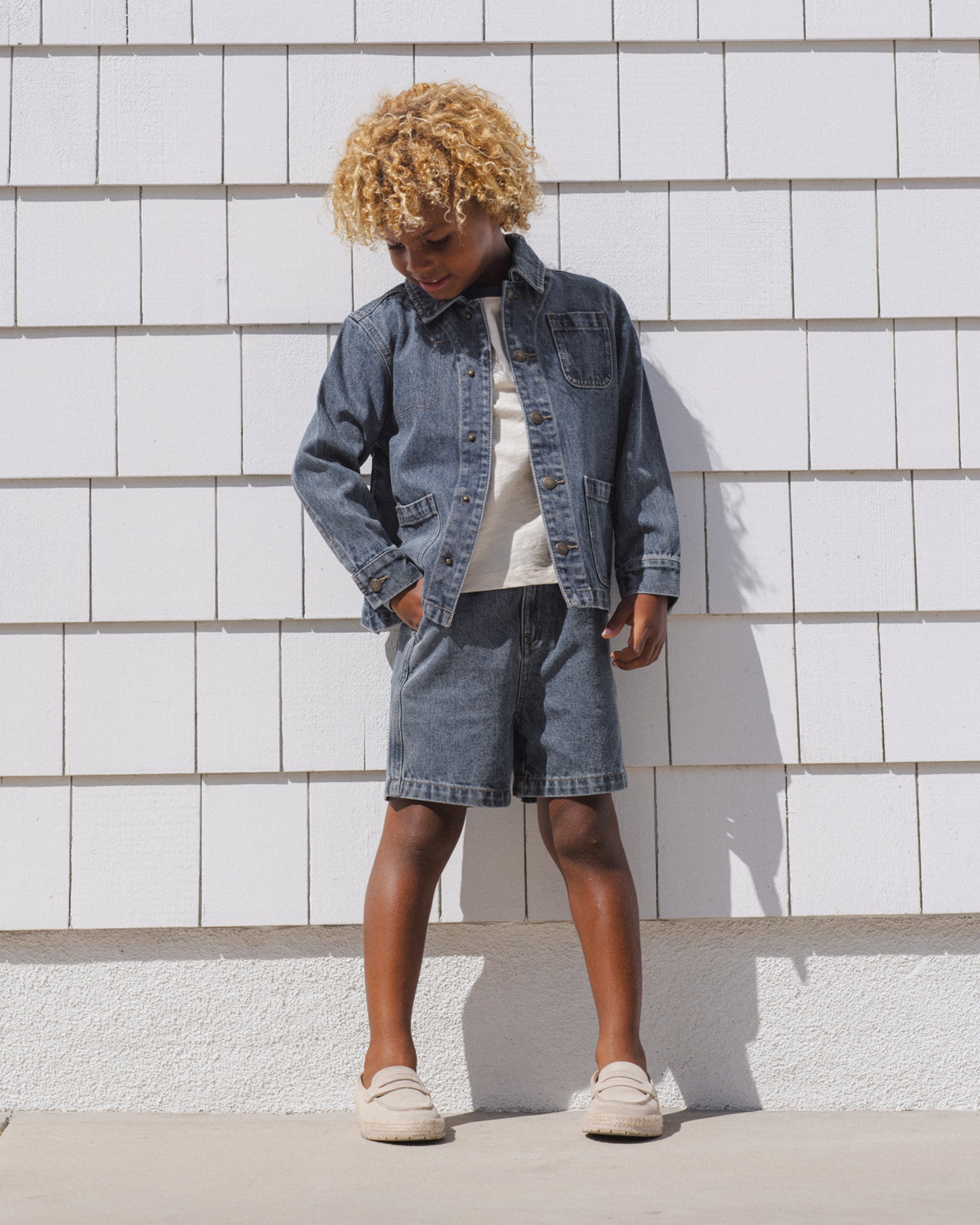 Dawson Short Navy - Rylee + Cru | Kids Clothes | Trendy Baby Clothes | Modern Infant Outfits |