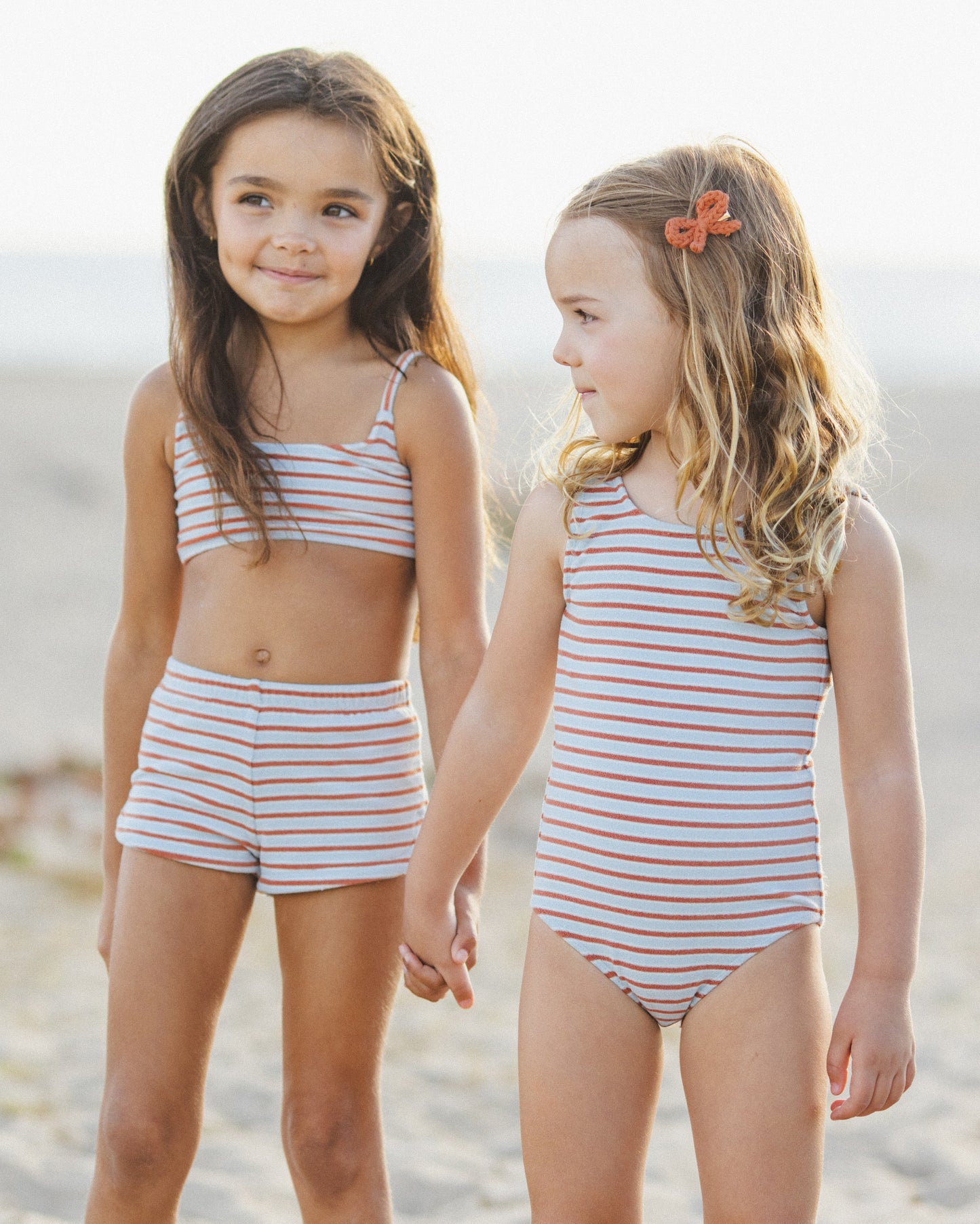 Crochet Bow Clips Poppy - Rylee + Cru | Kids Clothes | Trendy Baby Clothes | Modern Infant Outfits |