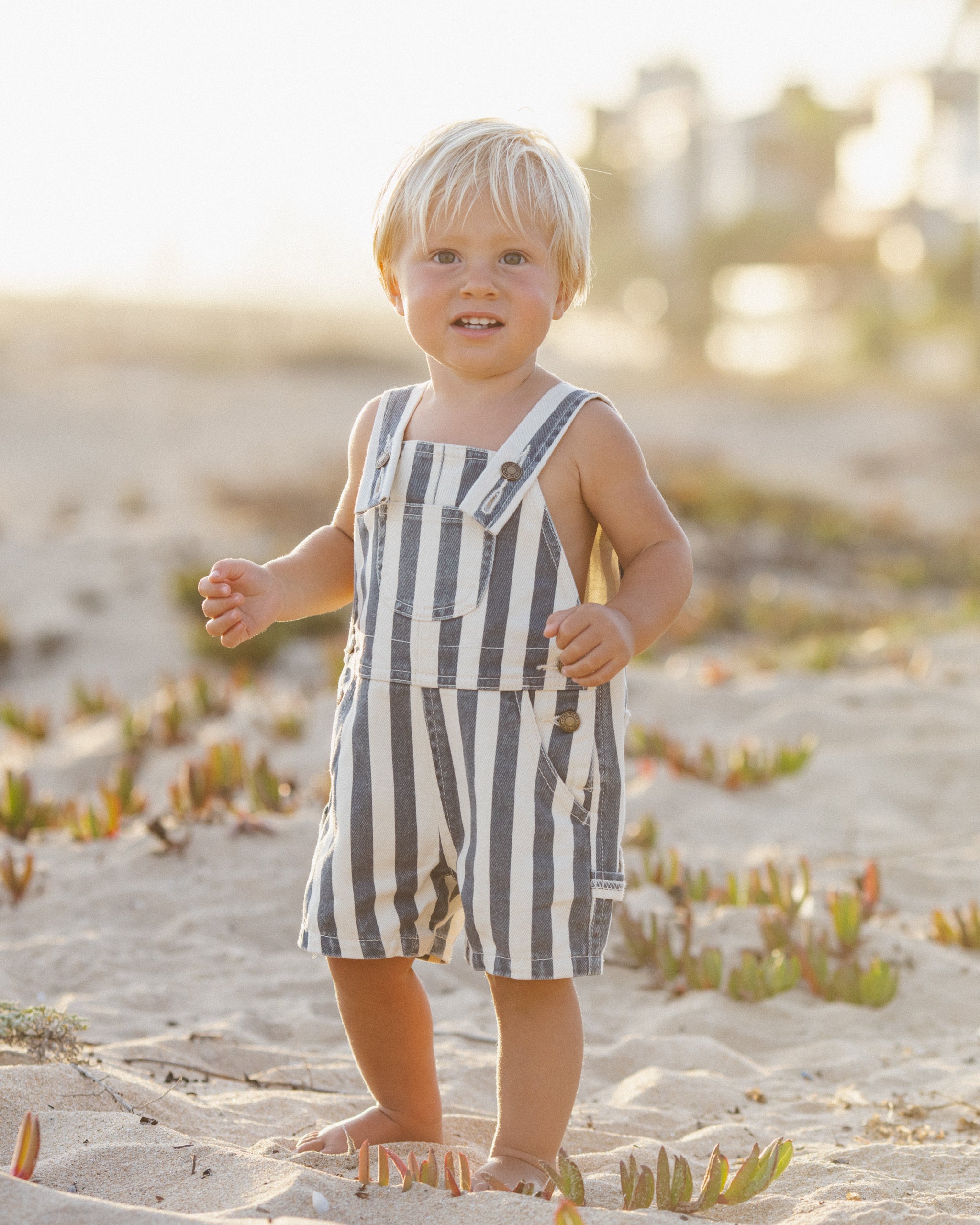 Denim Shortall Navy Stripe – Rylee + Cru