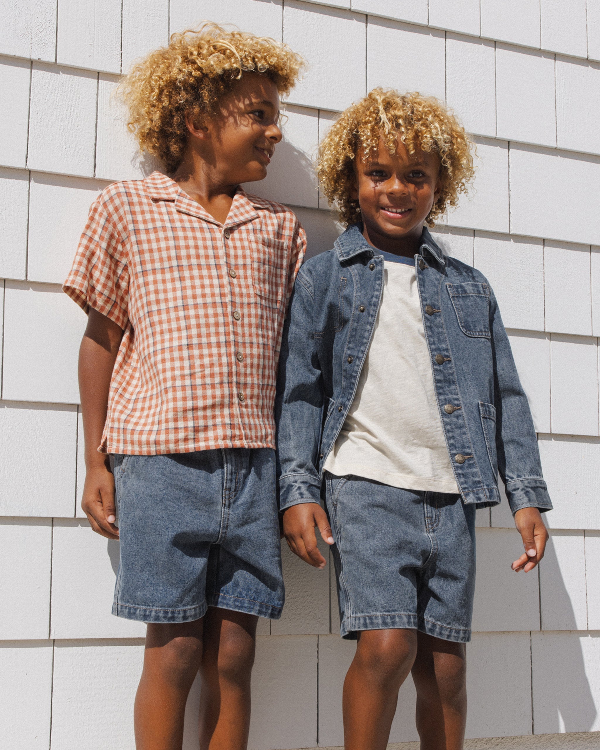 Denim Chore Coat Navy - Rylee + Cru | Kids Clothes | Trendy Baby Clothes | Modern Infant Outfits |