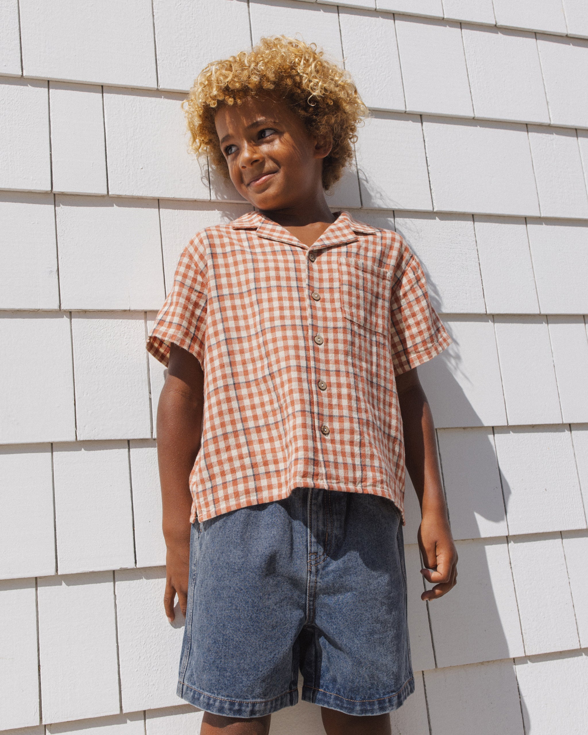 Dawson Short Navy - Rylee + Cru | Kids Clothes | Trendy Baby Clothes | Modern Infant Outfits |