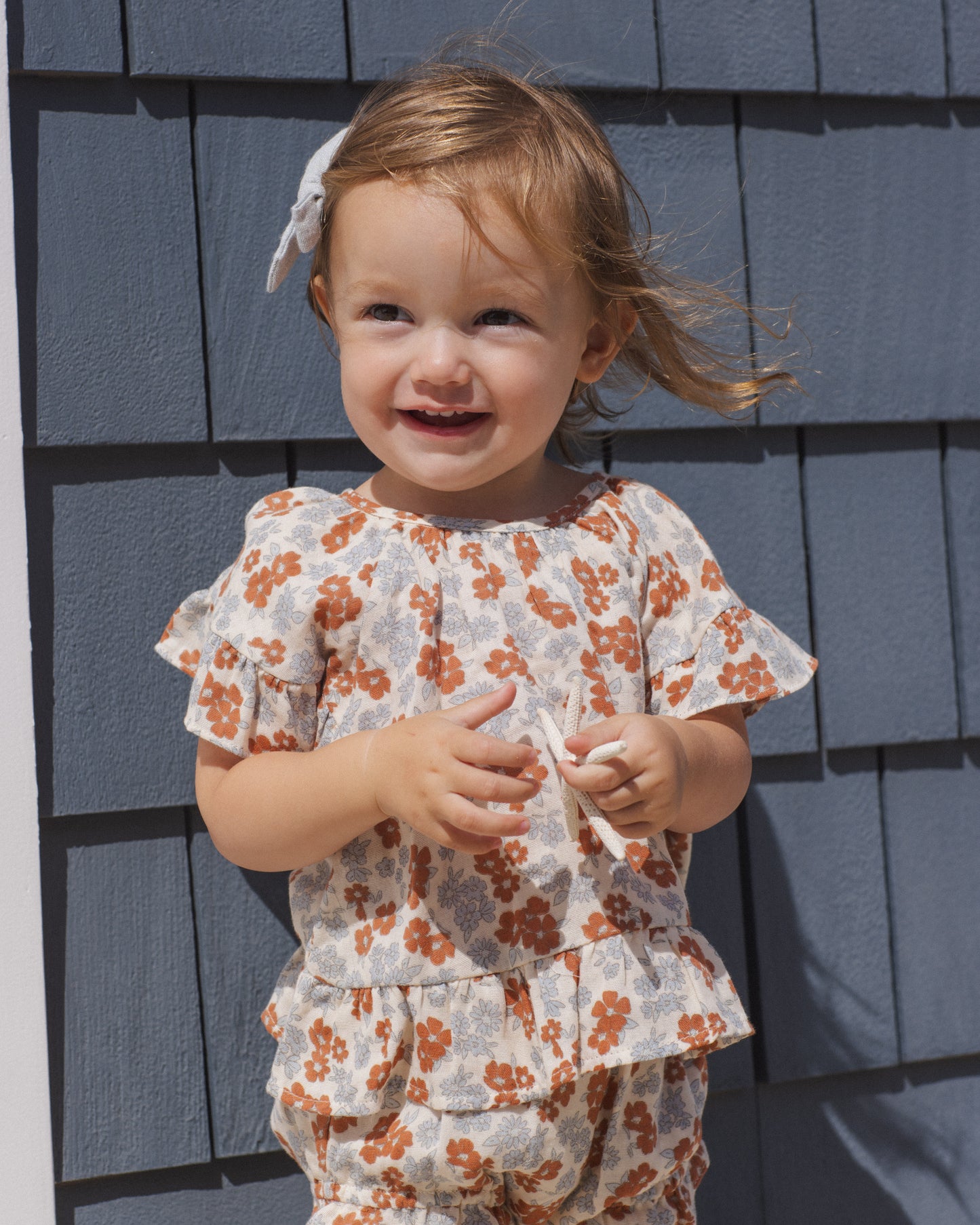 Butterfly Top & Bloomer Set Americana Floral - Rylee + Cru | Kids Clothes | Trendy Baby Clothes | Modern Infant Outfits |