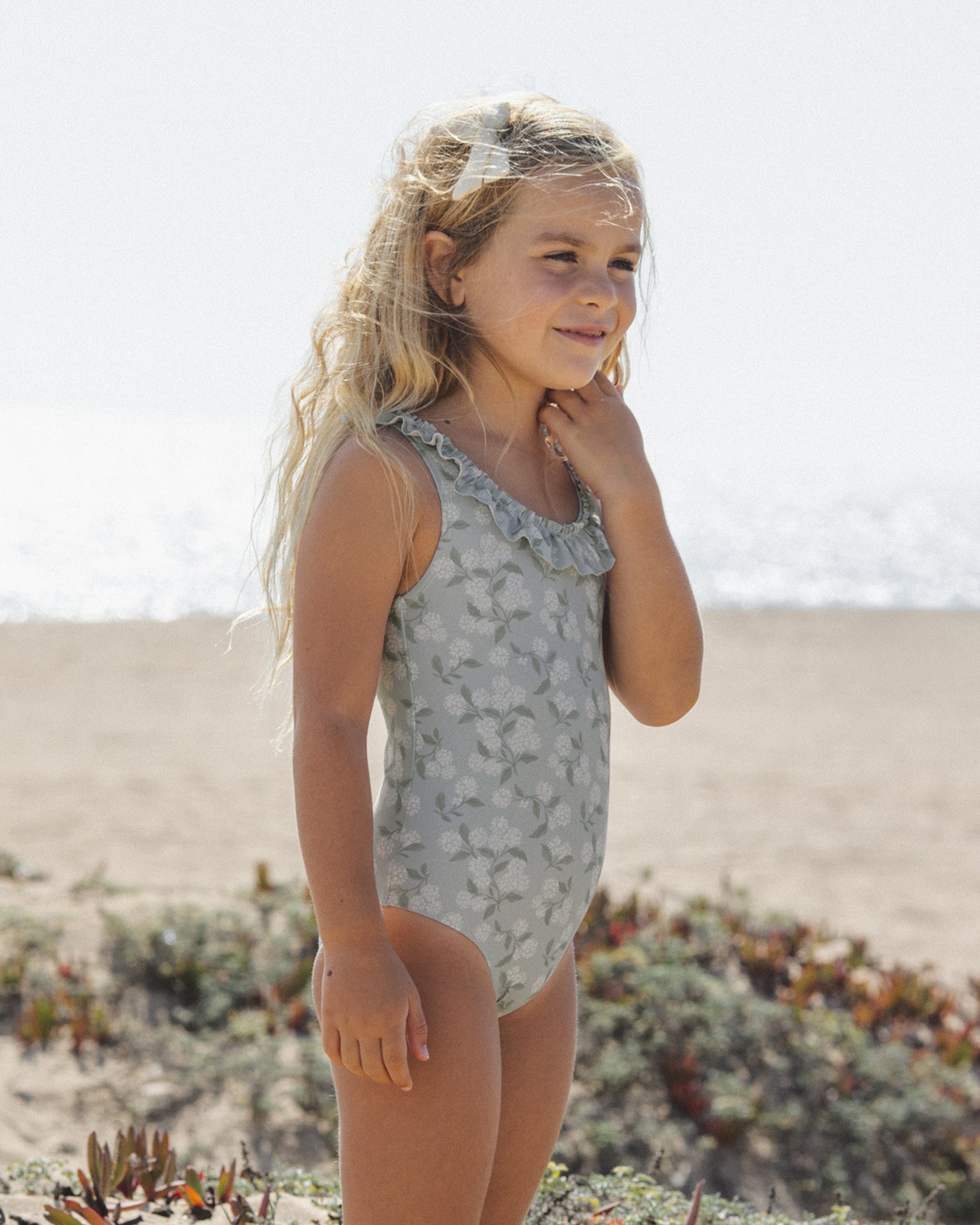 Giana One-Piece Hydrangea - Rylee + Cru | Kids Clothes | Trendy Baby Clothes | Modern Infant Outfits |