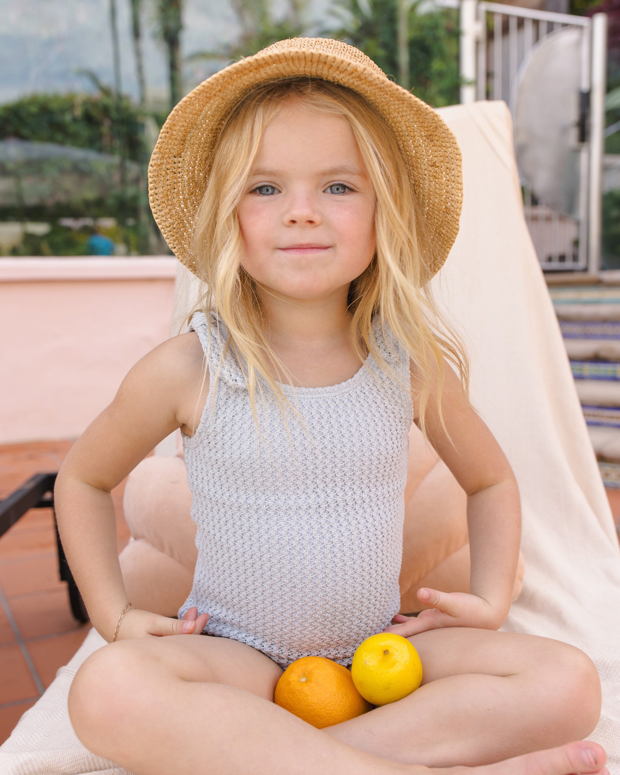 Millie One-Piece Dusty Blue - Rylee + Cru | Kids Clothes | Trendy Baby Clothes | Modern Infant Outfits |