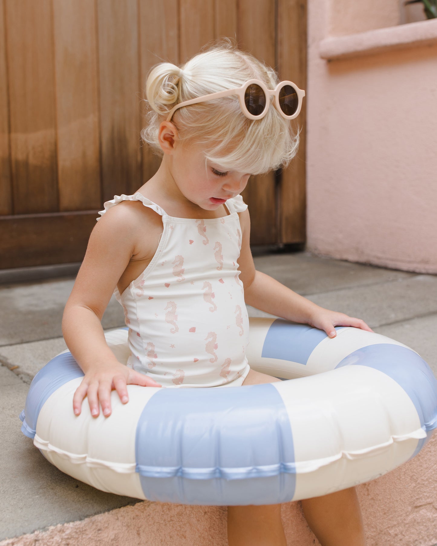 Positano One-Piece Seahorses - Rylee + Cru | Kids Clothes | Trendy Baby Clothes | Modern Infant Outfits |