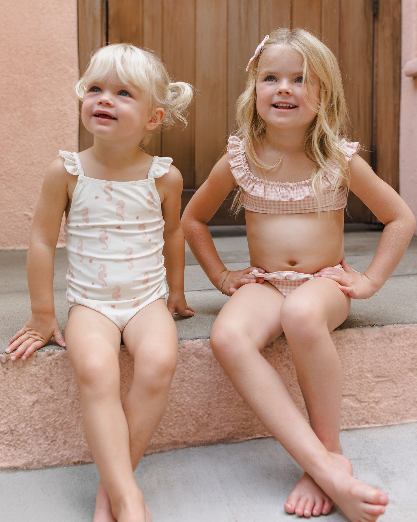 Positano One-Piece Seahorses - Rylee + Cru | Kids Clothes | Trendy Baby Clothes | Modern Infant Outfits |