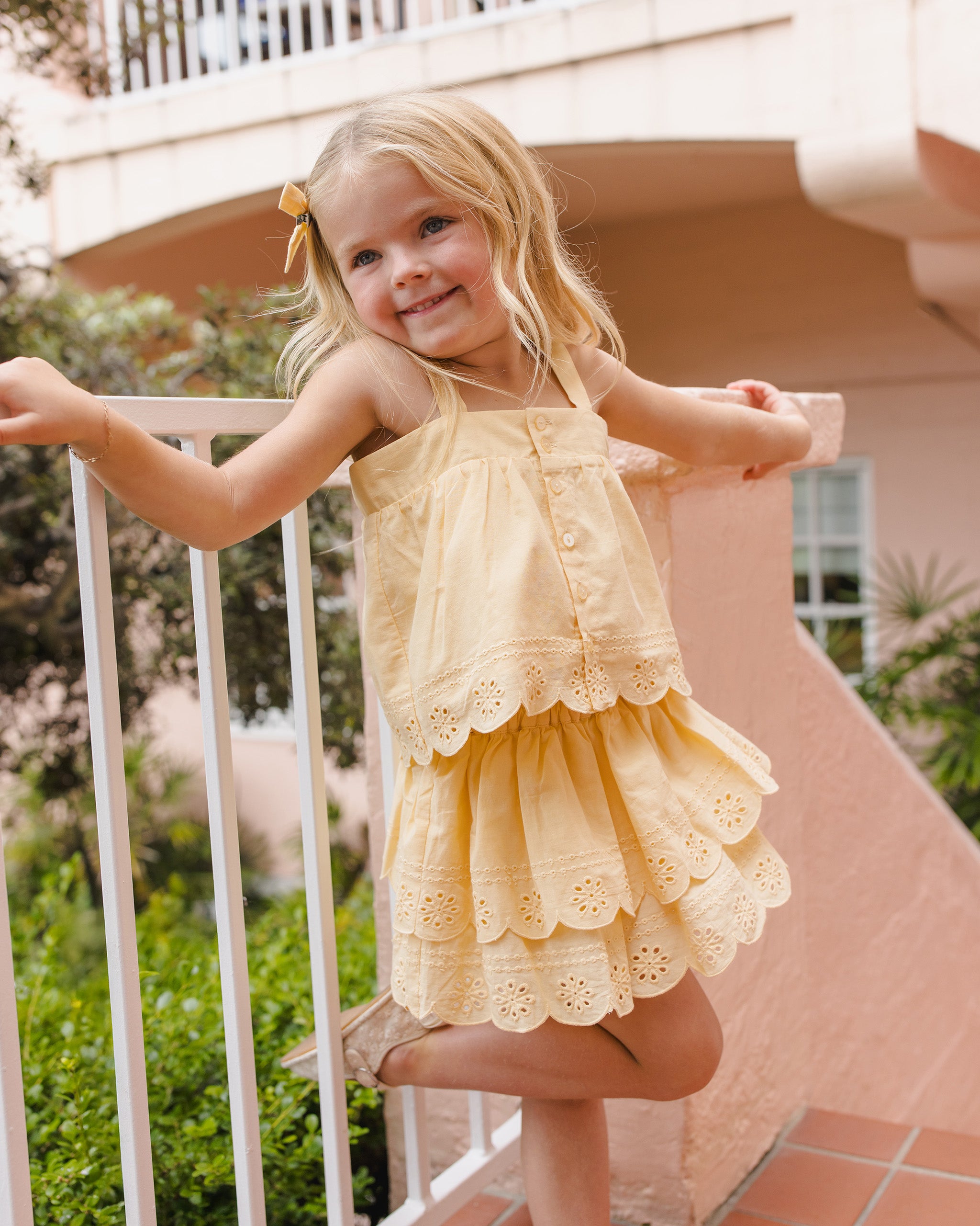 Swing Top Lemon - Rylee + Cru | Kids Clothes | Trendy Baby Clothes | Modern Infant Outfits |