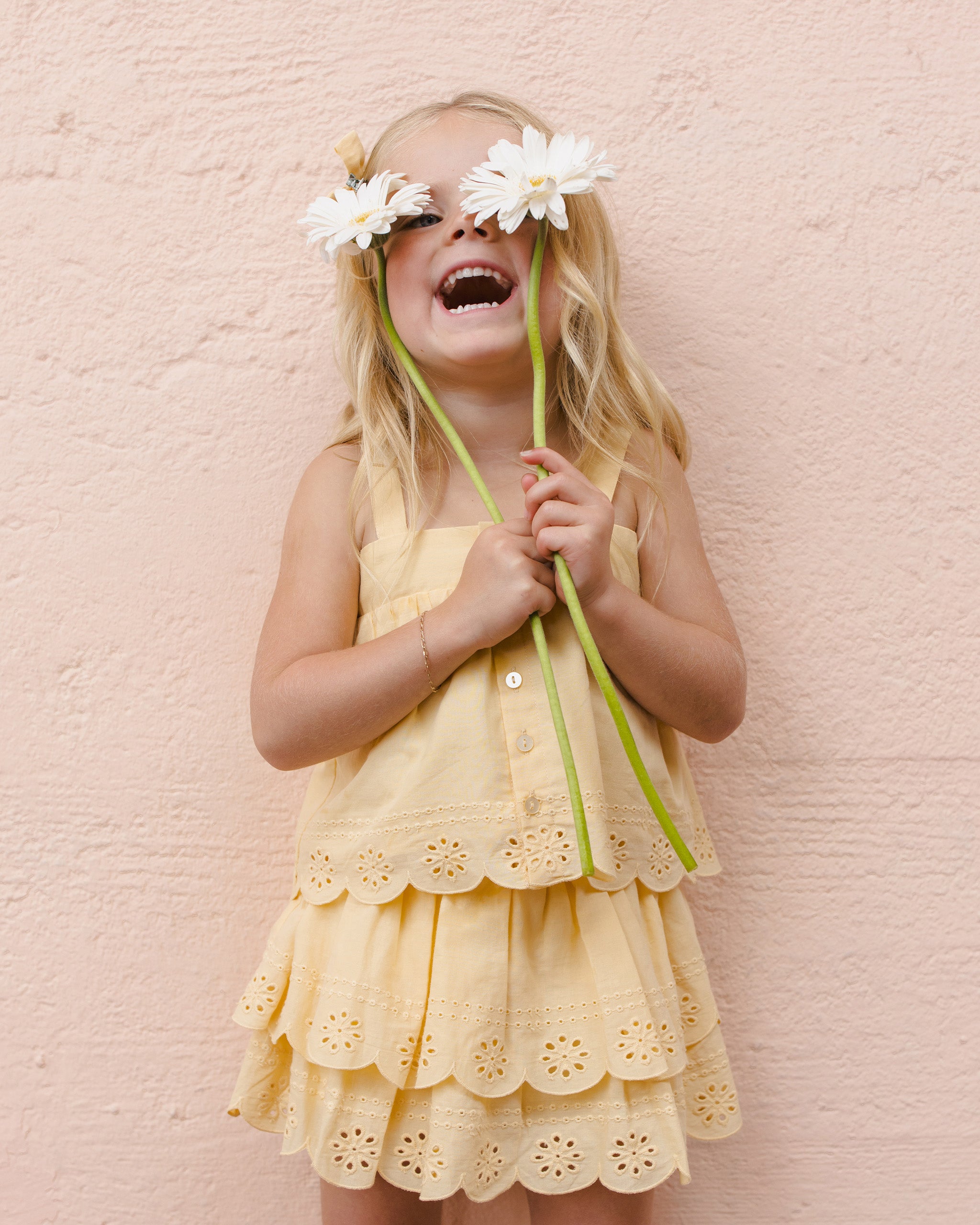 Rose Mini Skirt Lemon – Rylee + Cru