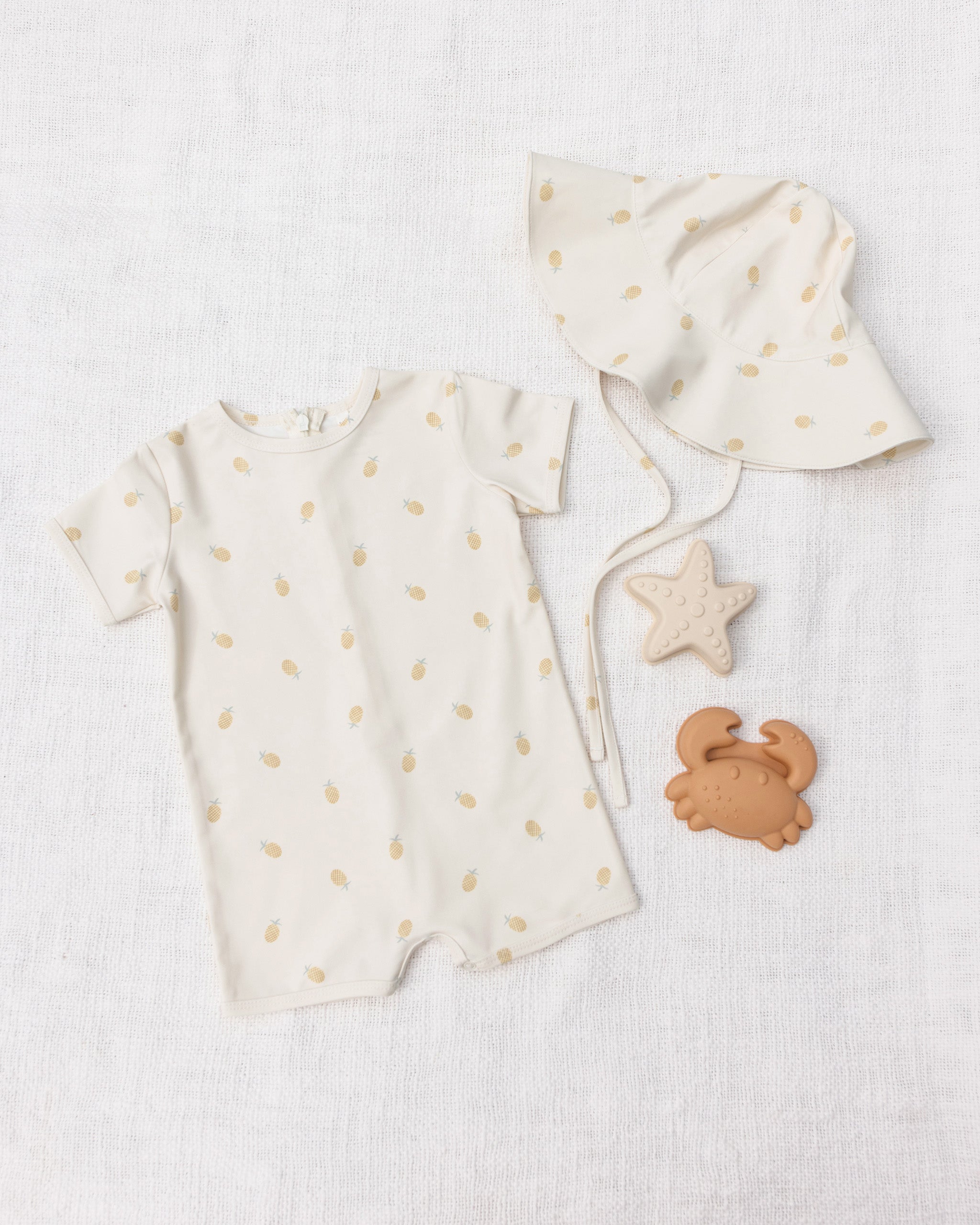 Shorty One-Piece Pineapple - Rylee + Cru | Kids Clothes | Trendy Baby Clothes | Modern Infant Outfits |