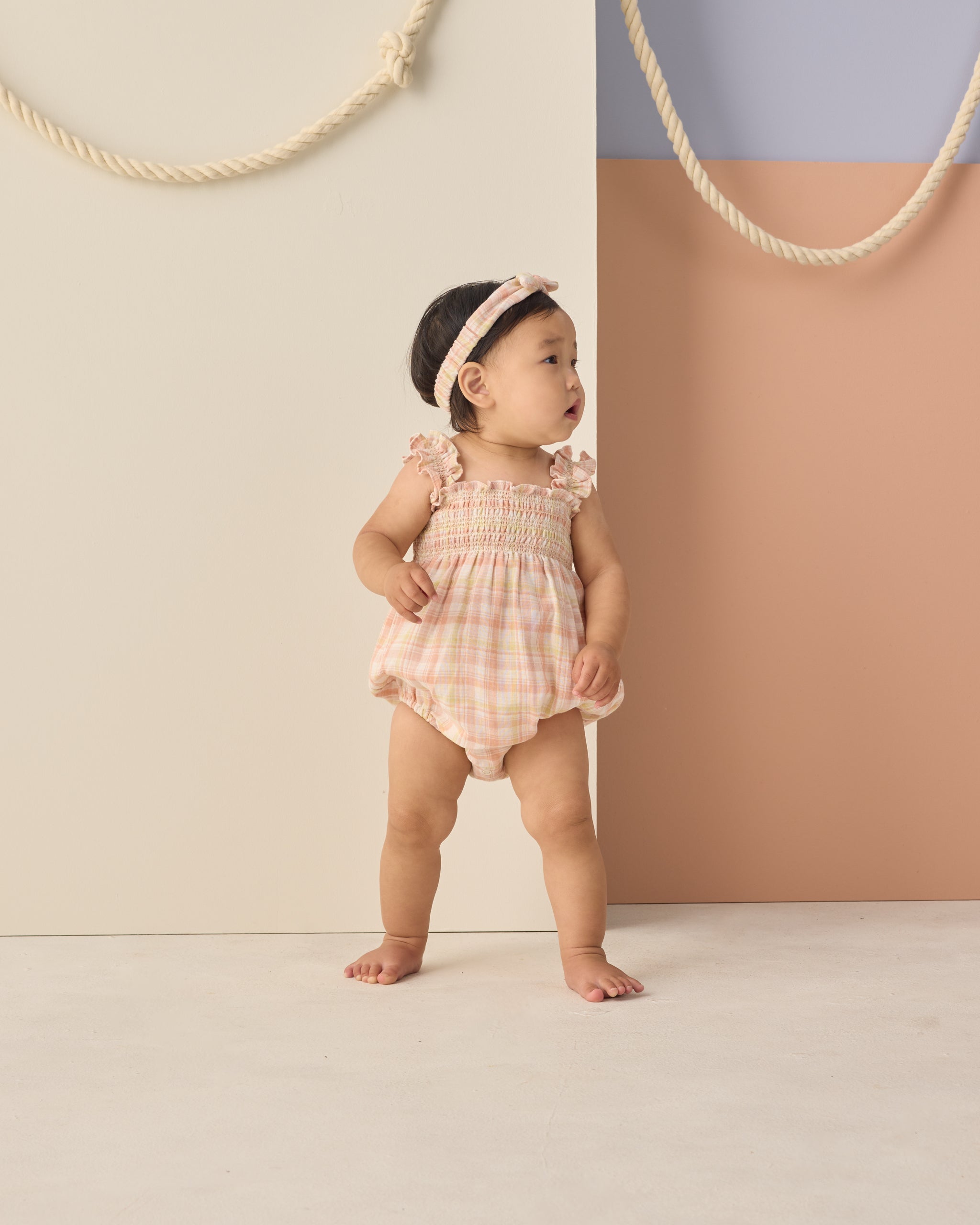 Julia Romper Summer Plaid - Rylee + Cru | Kids Clothes | Trendy Baby Clothes | Modern Infant Outfits |