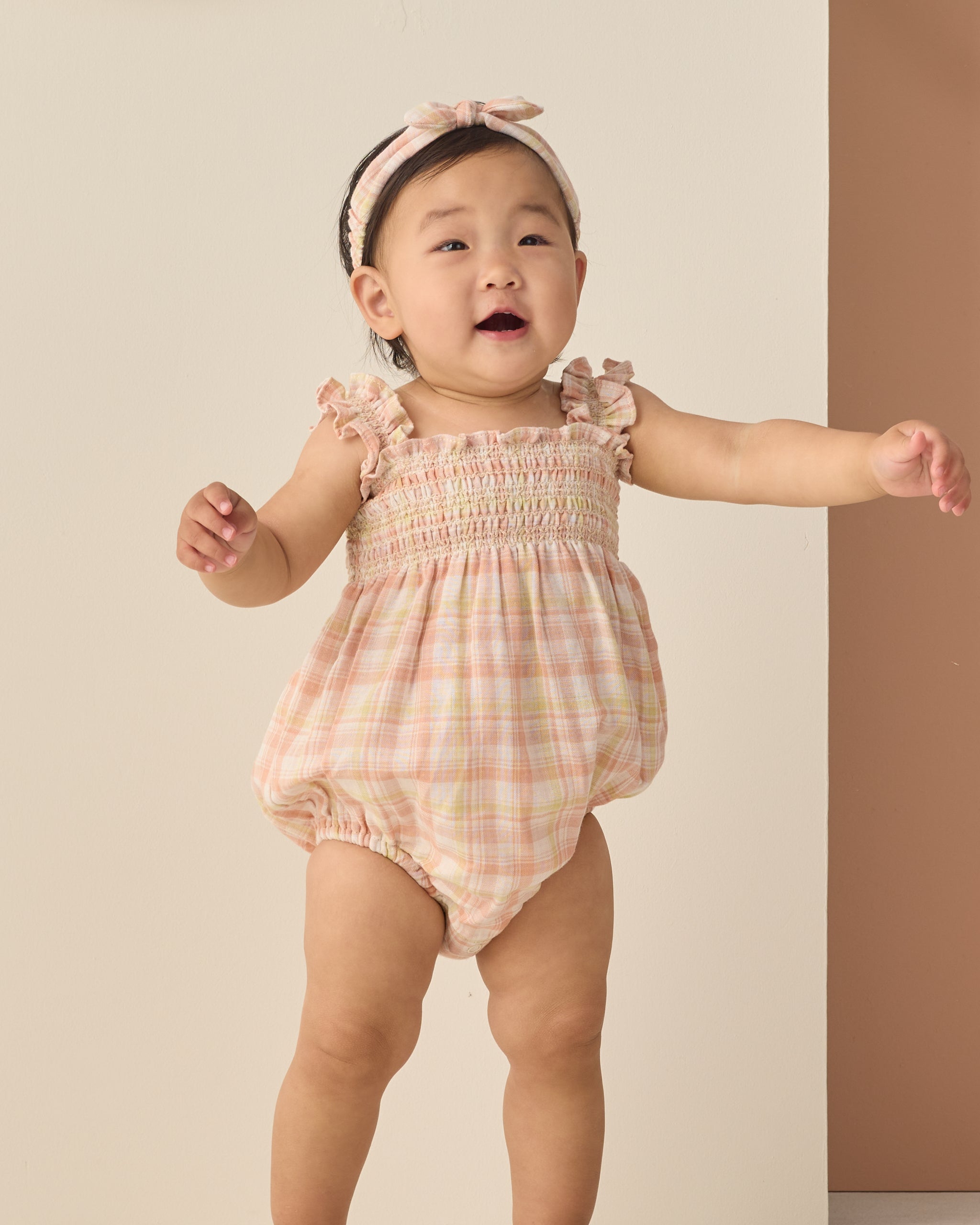 Baby Bow Headband Summer Plaid - Rylee + Cru | Kids Clothes | Trendy Baby Clothes | Modern Infant Outfits |