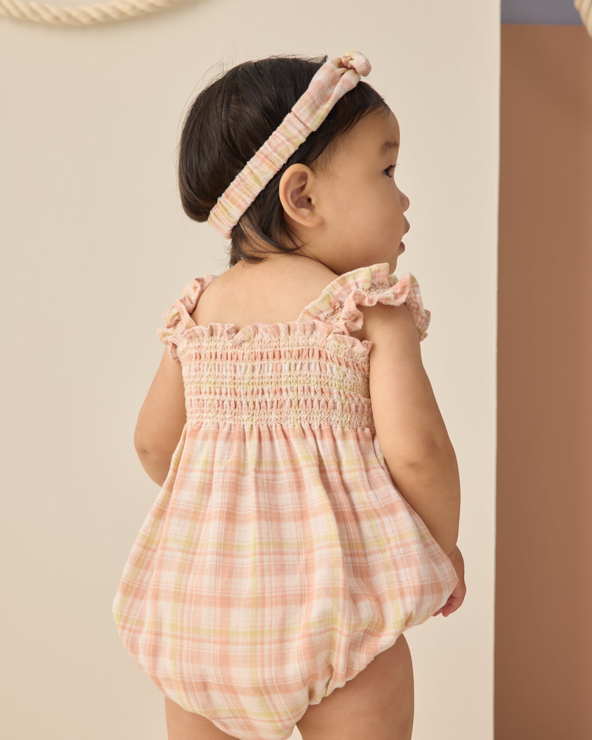 Julia Romper Summer Plaid - Rylee + Cru | Kids Clothes | Trendy Baby Clothes | Modern Infant Outfits |