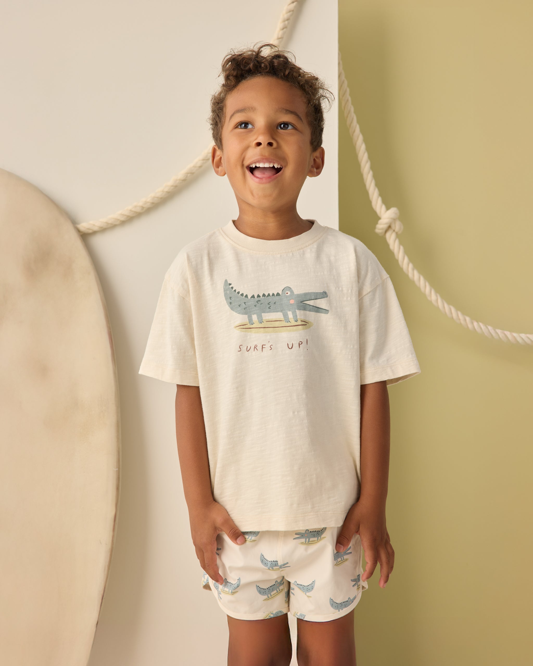 Swim Trunk Alligators - Rylee + Cru | Kids Clothes | Trendy Baby Clothes | Modern Infant Outfits |