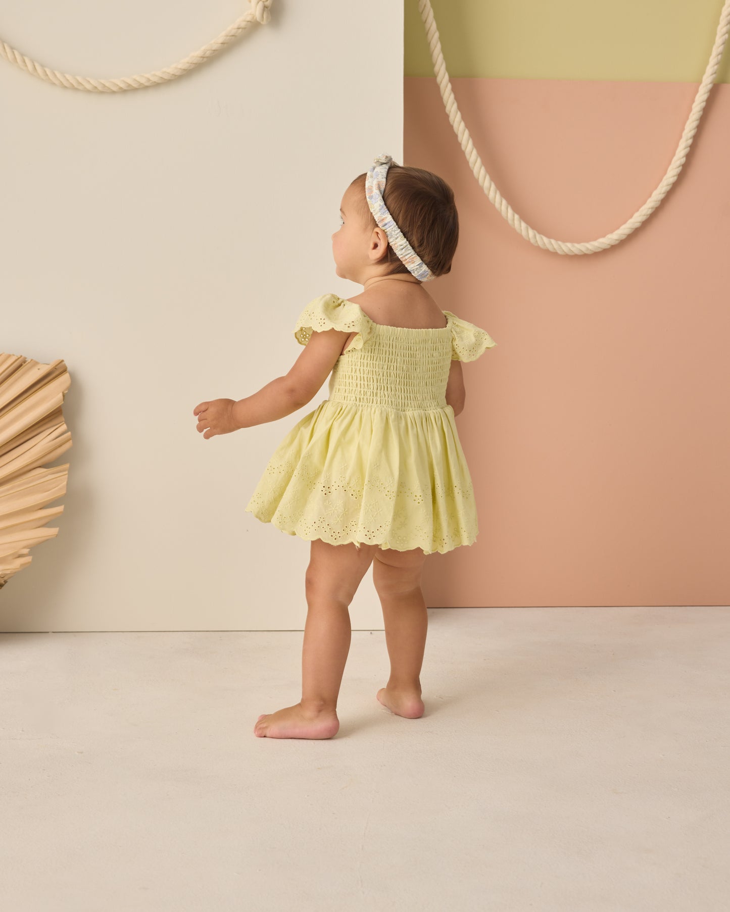 Remi Romper Citron - Rylee + Cru | Kids Clothes | Trendy Baby Clothes | Modern Infant Outfits |