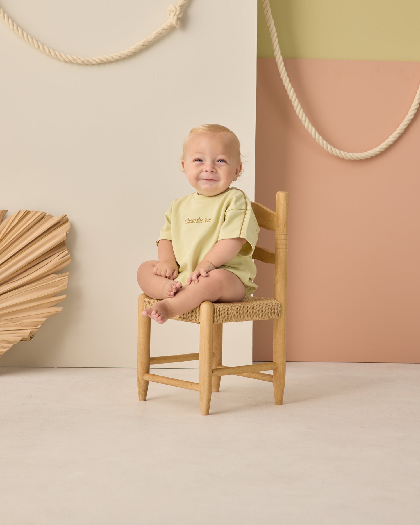 Relaxed Bubble Romper Chase The Sun - Rylee + Cru | Kids Clothes | Trendy Baby Clothes | Modern Infant Outfits |
