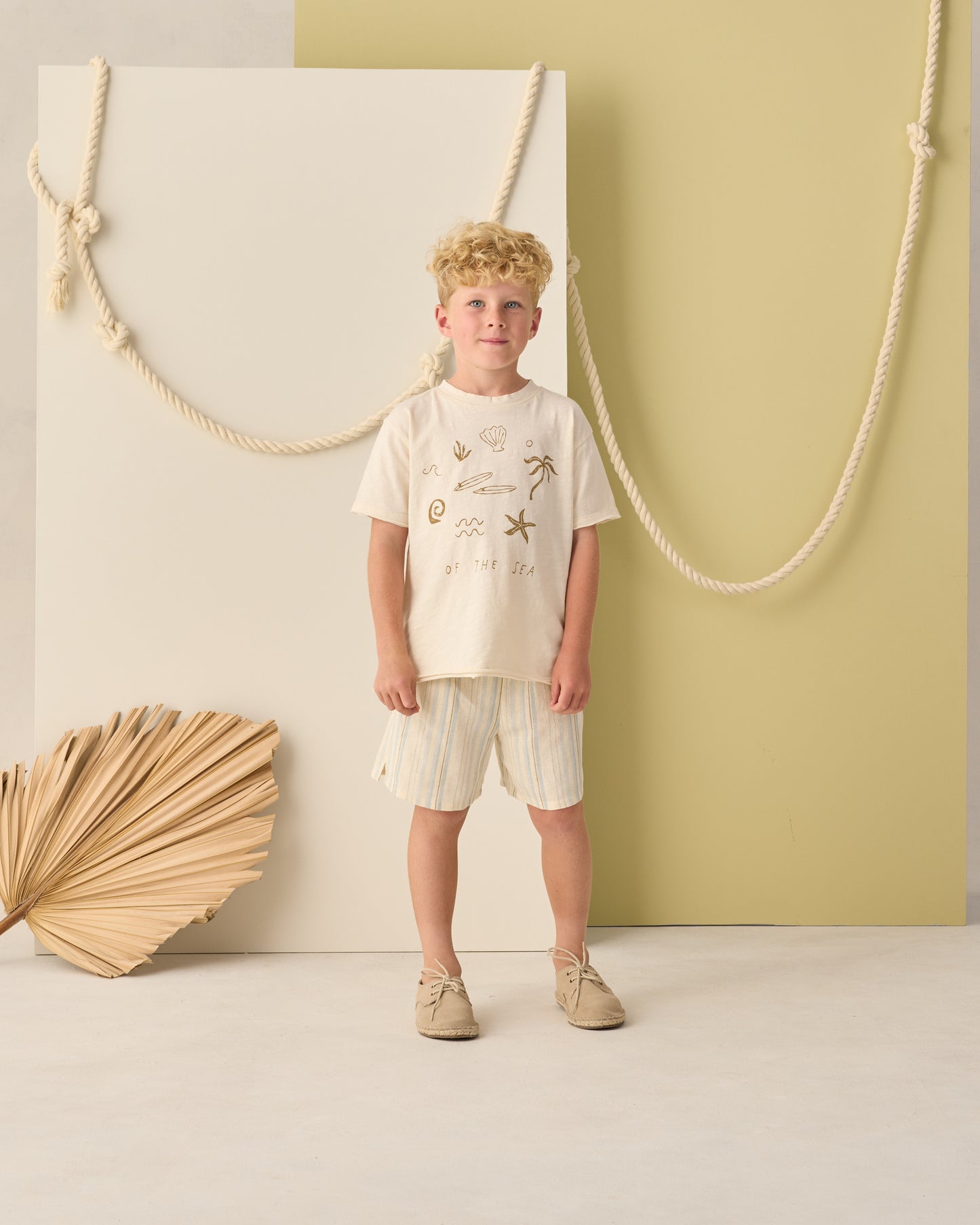 Raw Edge Tee Of The Sea - Rylee + Cru | Kids Clothes | Trendy Baby Clothes | Modern Infant Outfits |