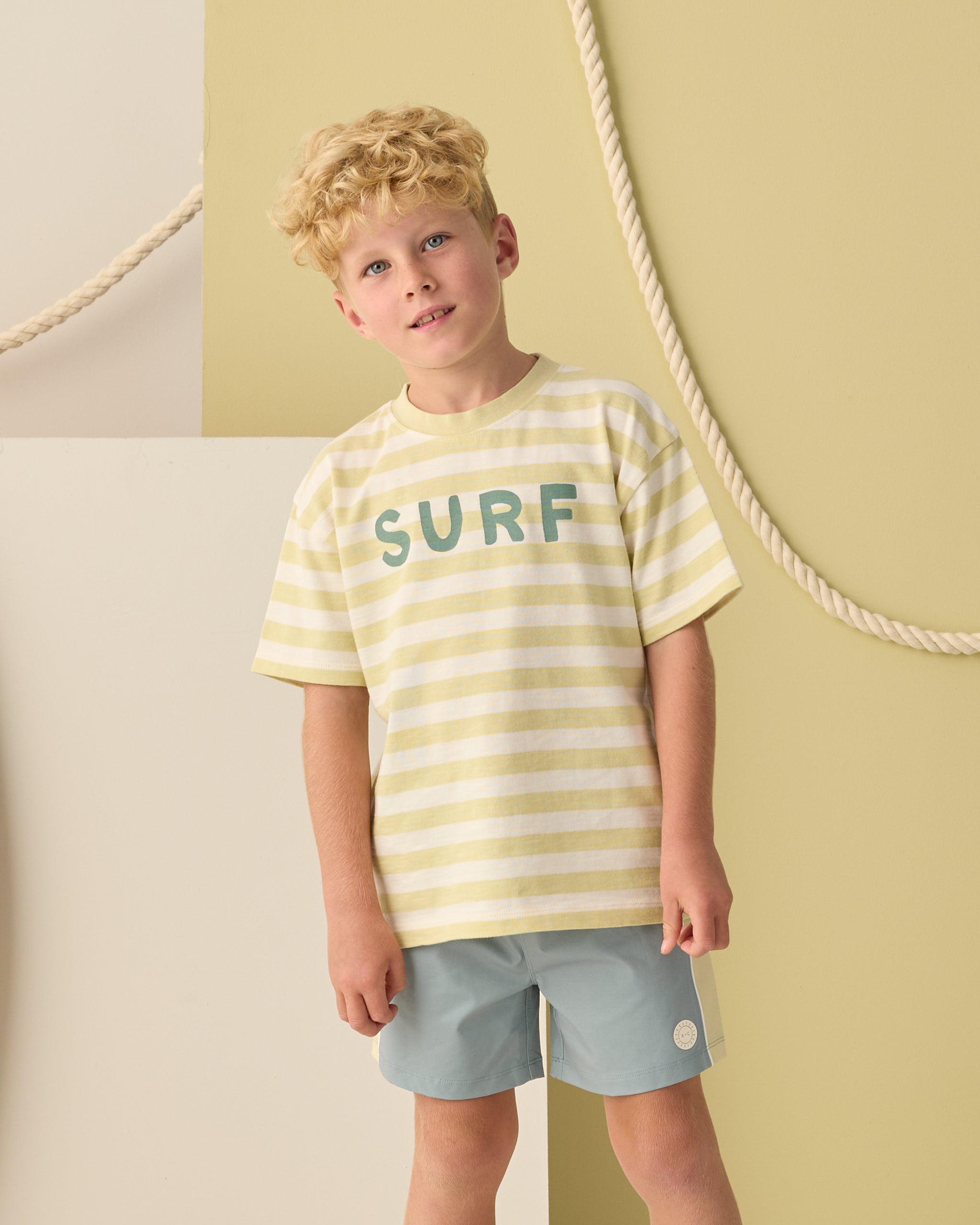Paneled Boardshort Sea Green - Rylee + Cru | Kids Clothes | Trendy Baby Clothes | Modern Infant Outfits |
