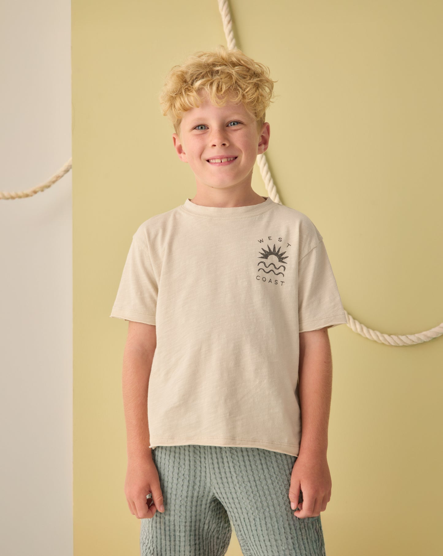 Raw Edge Tee West Coast - Rylee + Cru | Kids Clothes | Trendy Baby Clothes | Modern Infant Outfits |