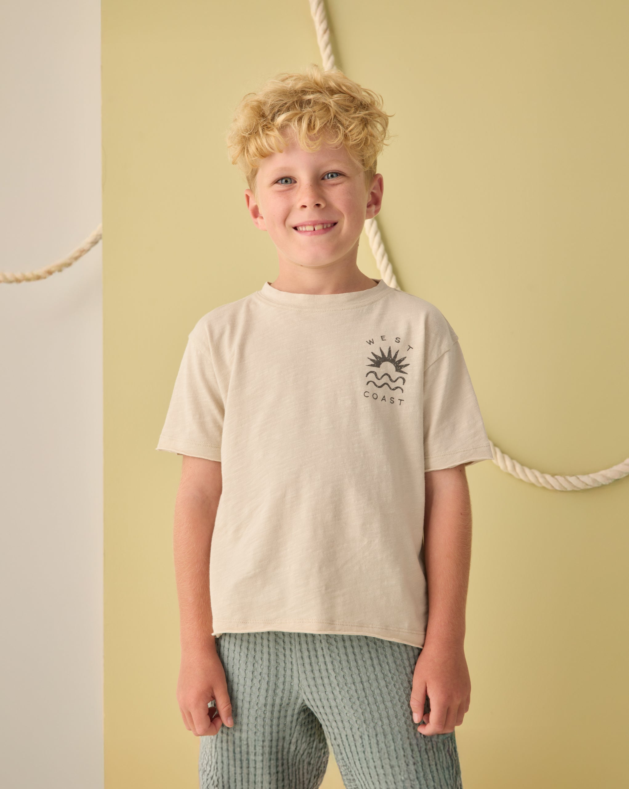 Raw Edge Tee West Coast - Rylee + Cru | Kids Clothes | Trendy Baby Clothes | Modern Infant Outfits |
