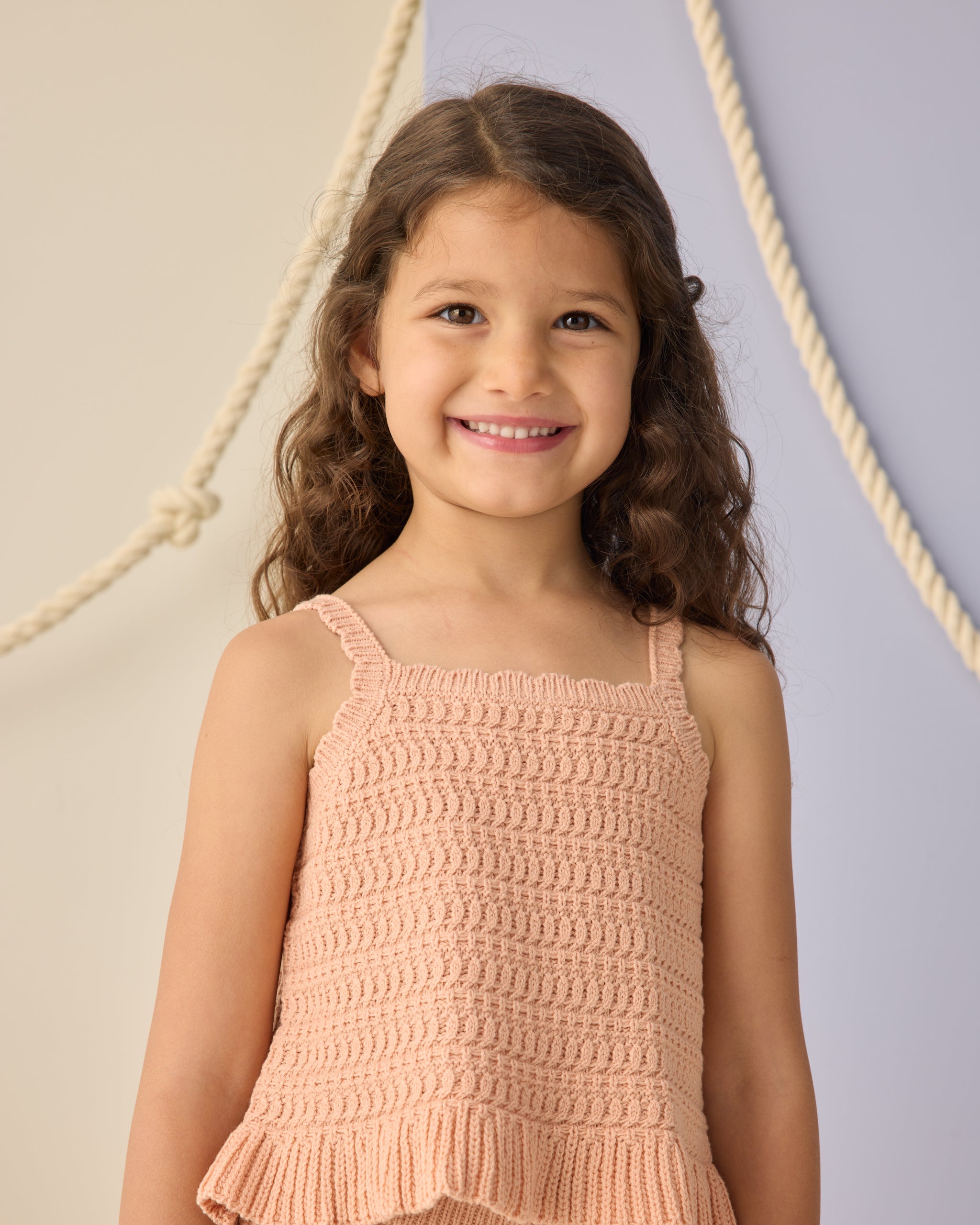Mari Knit Set Melon - Rylee + Cru | Kids Clothes | Trendy Baby Clothes | Modern Infant Outfits |