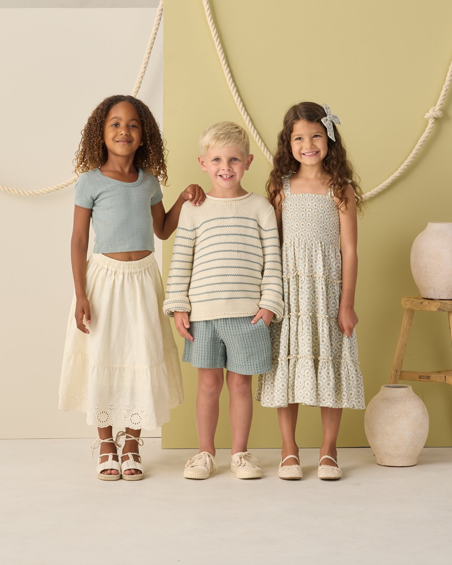 Relaxed Short Sea Green - Rylee + Cru | Kids Clothes | Trendy Baby Clothes | Modern Infant Outfits |