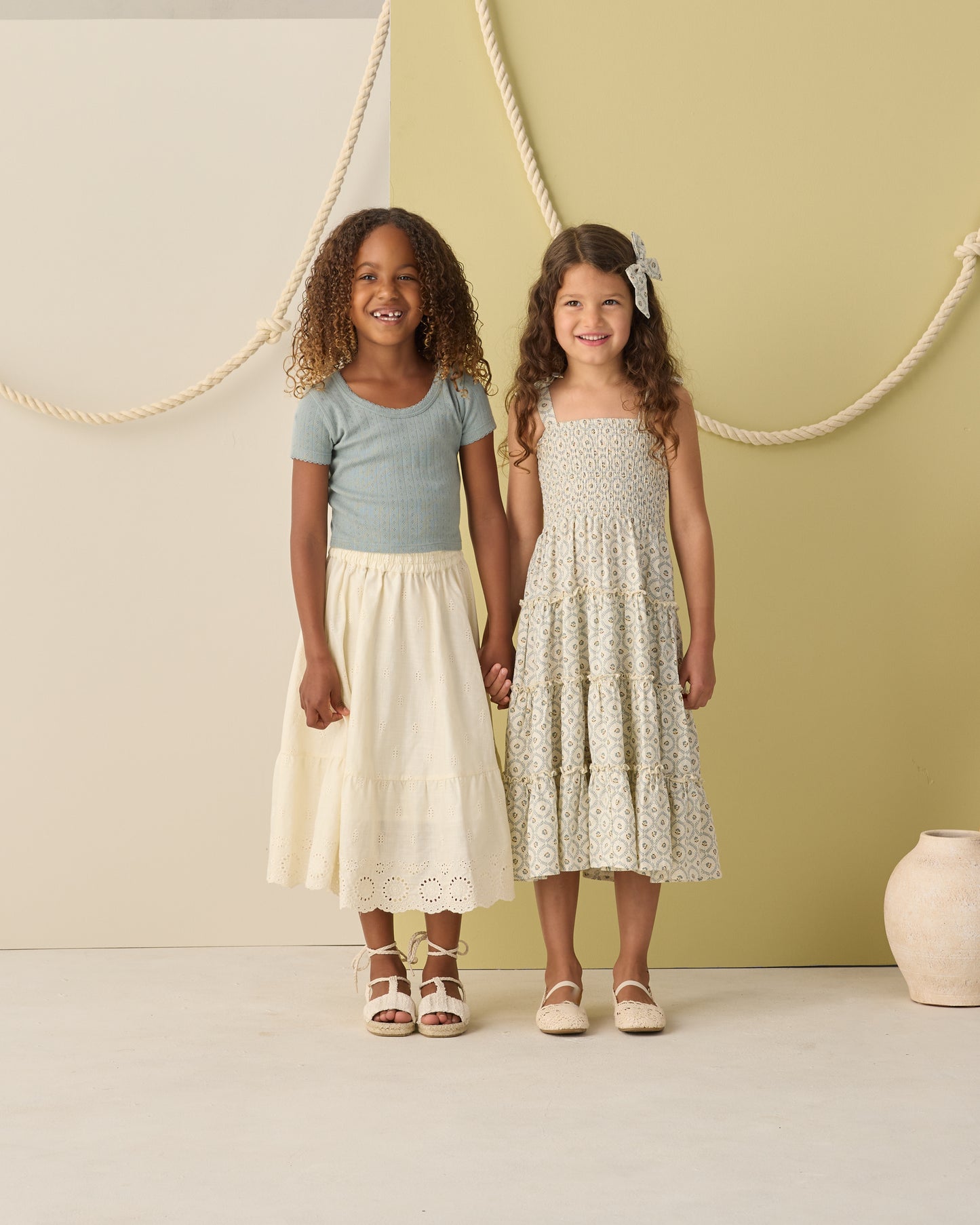 Taylor Dress Green Fleur - Rylee + Cru | Kids Clothes | Trendy Baby Clothes | Modern Infant Outfits |