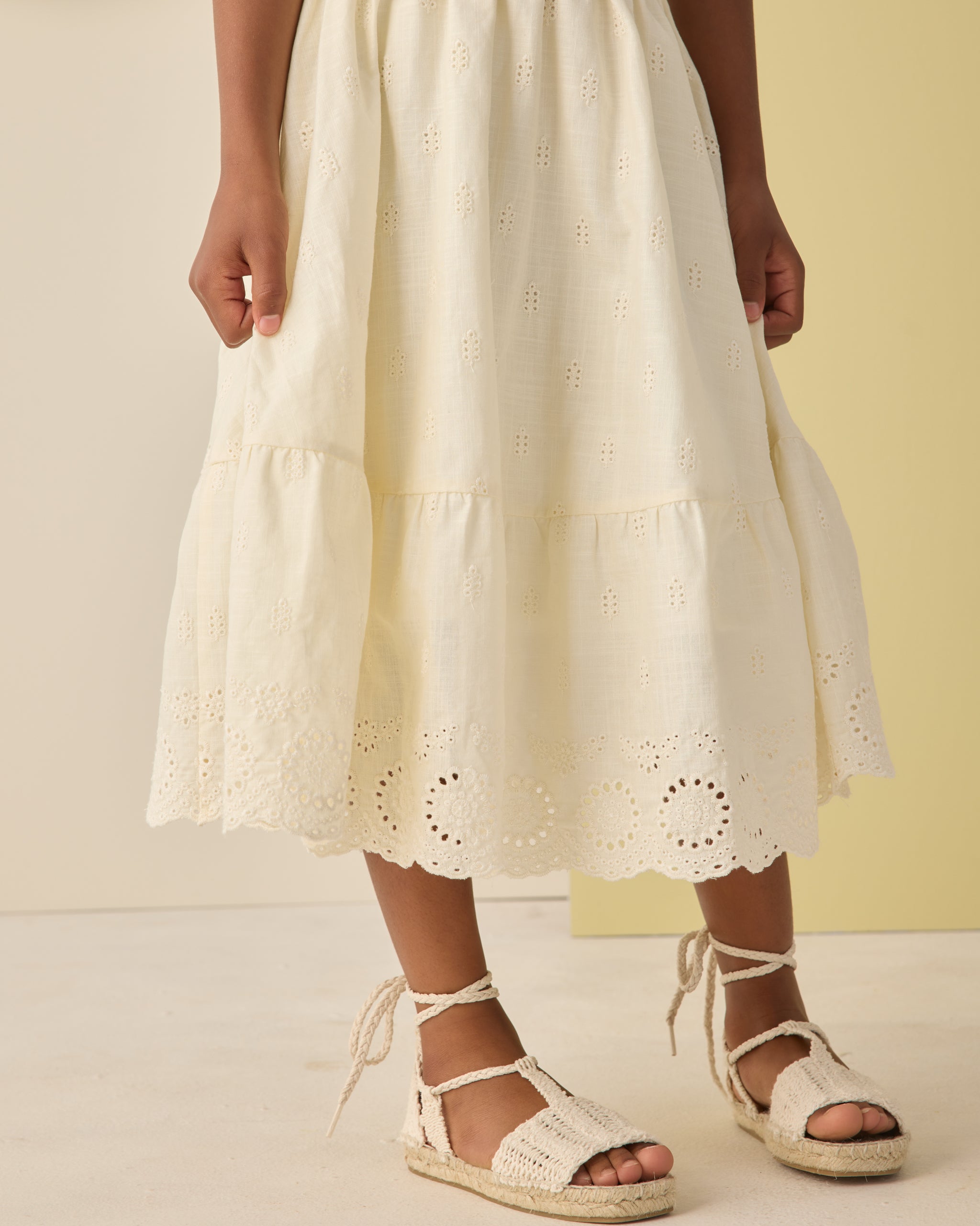 Rose Maxi Skirt Ivory - Rylee + Cru | Kids Clothes | Trendy Baby Clothes | Modern Infant Outfits |