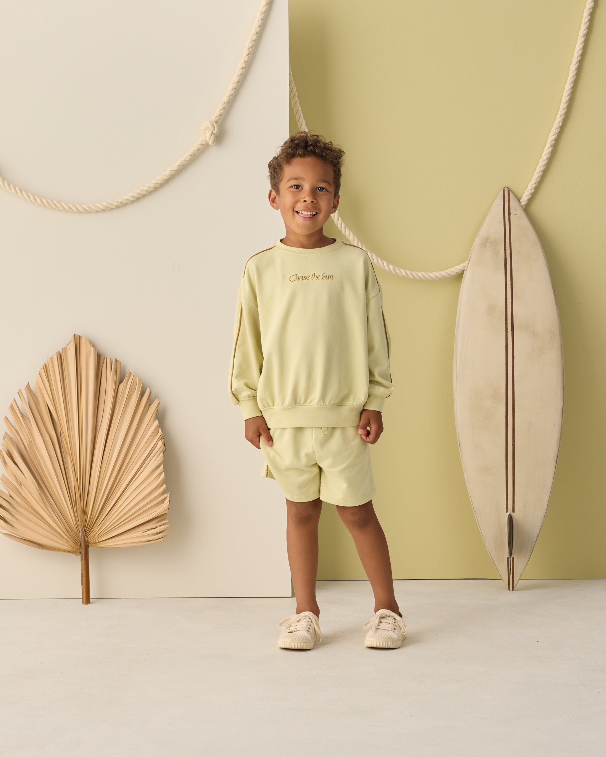 Perry Short Citron - Rylee + Cru | Kids Clothes | Trendy Baby Clothes | Modern Infant Outfits |