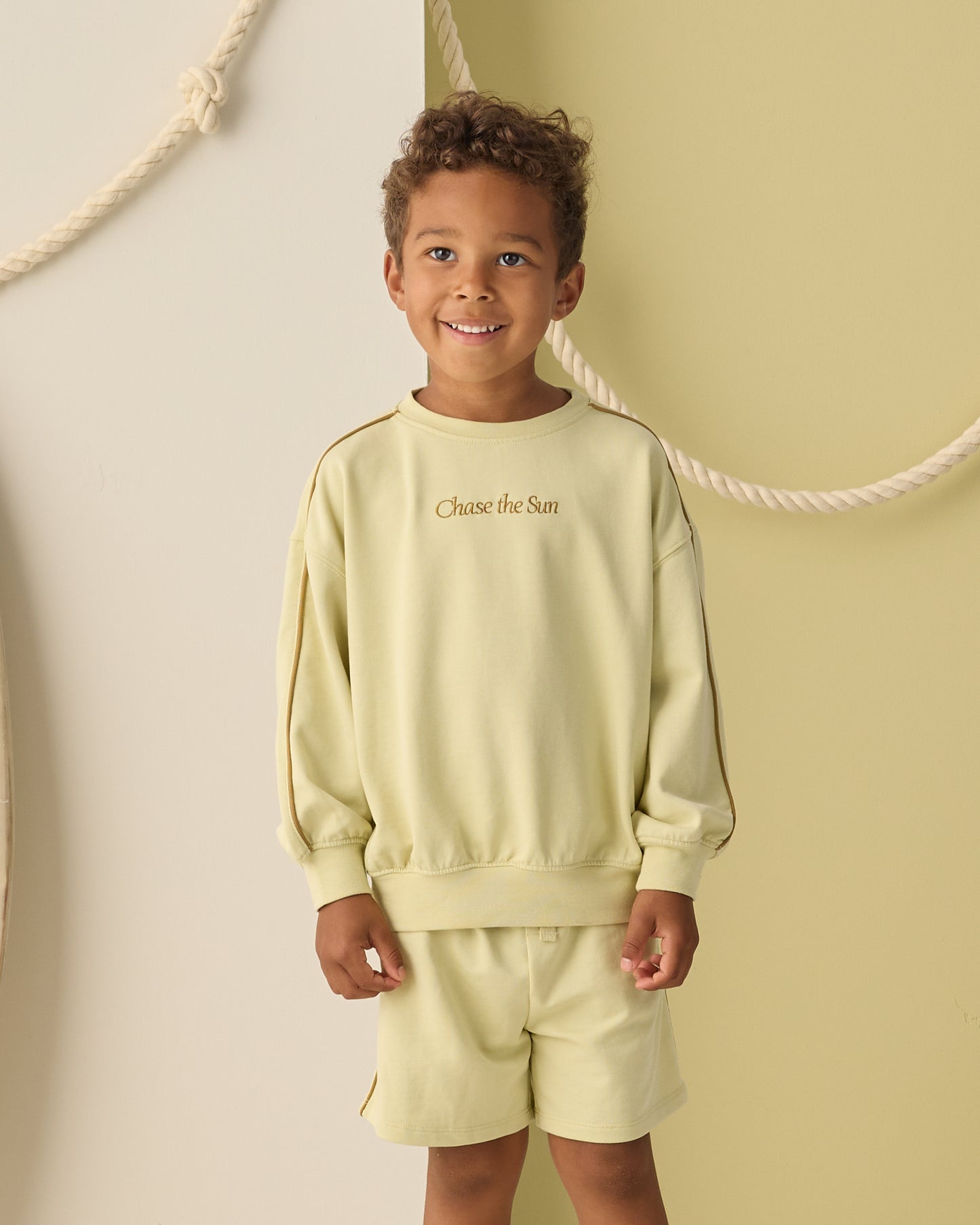 Relaxed Sweatshirt Chase The Sun - Rylee + Cru | Kids Clothes | Trendy Baby Clothes | Modern Infant Outfits |