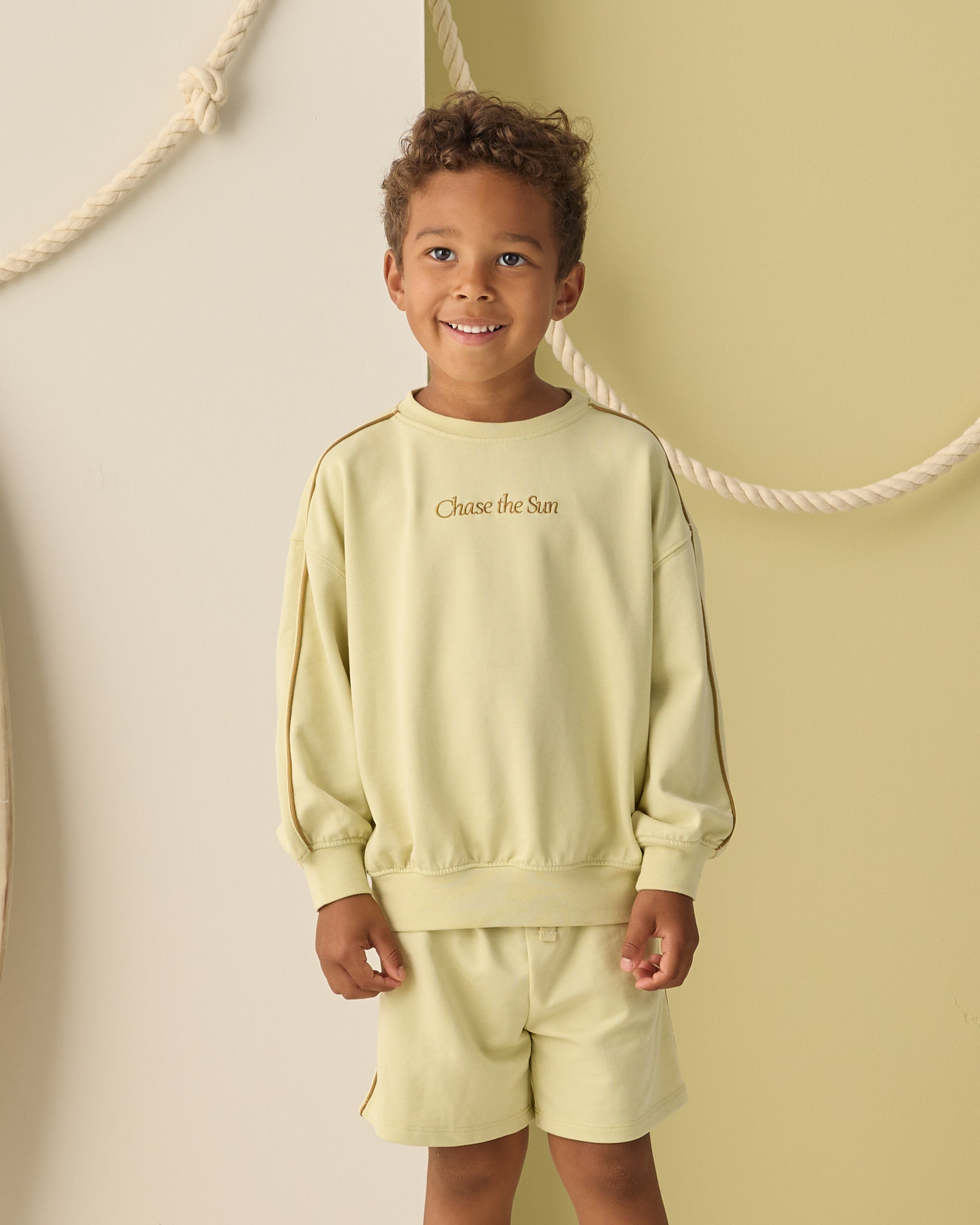 Relaxed Sweatshirt Chase The Sun - Rylee + Cru | Kids Clothes | Trendy Baby Clothes | Modern Infant Outfits |