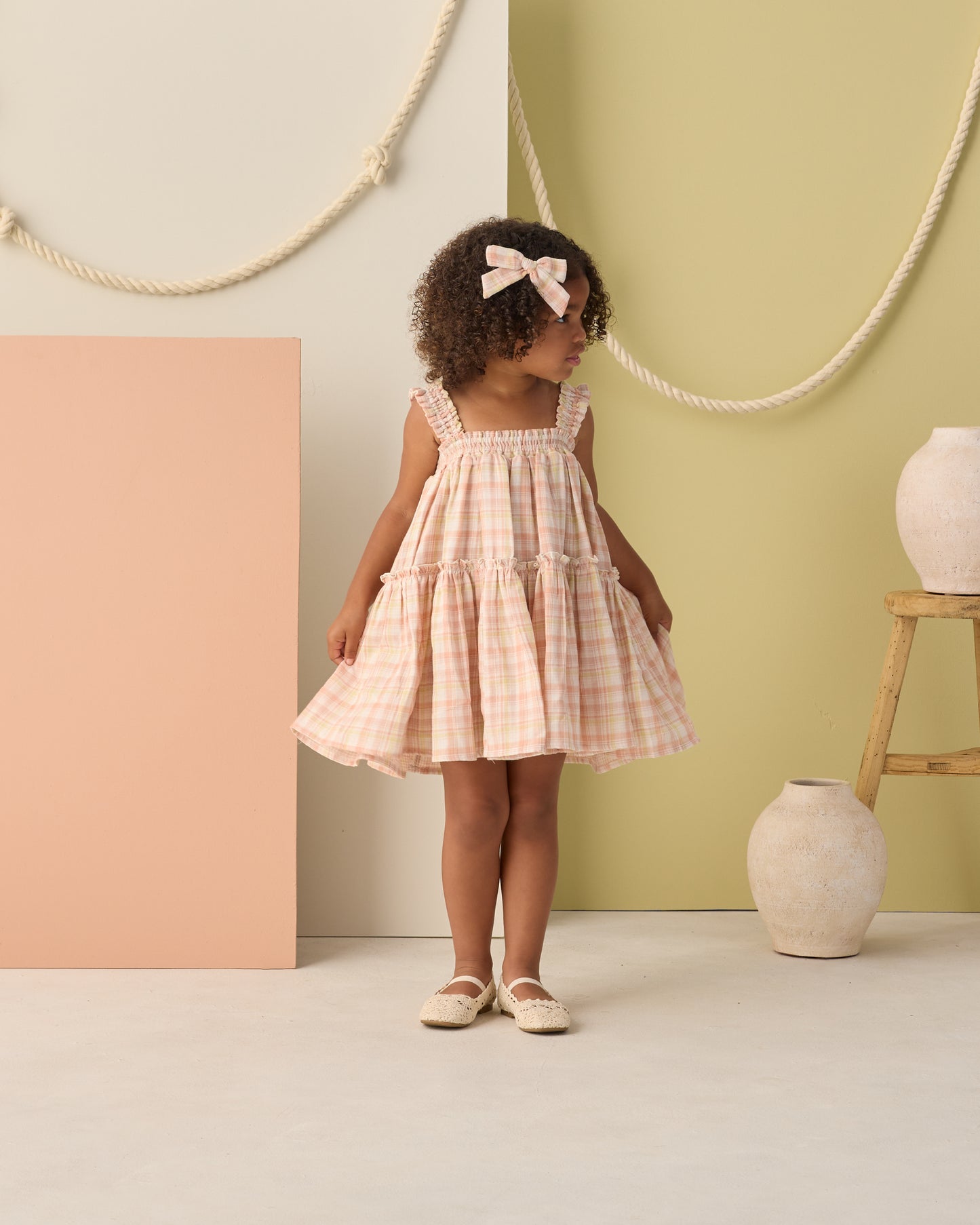 Cicily Dress Summer Plaid - Rylee + Cru | Kids Clothes | Trendy Baby Clothes | Modern Infant Outfits |