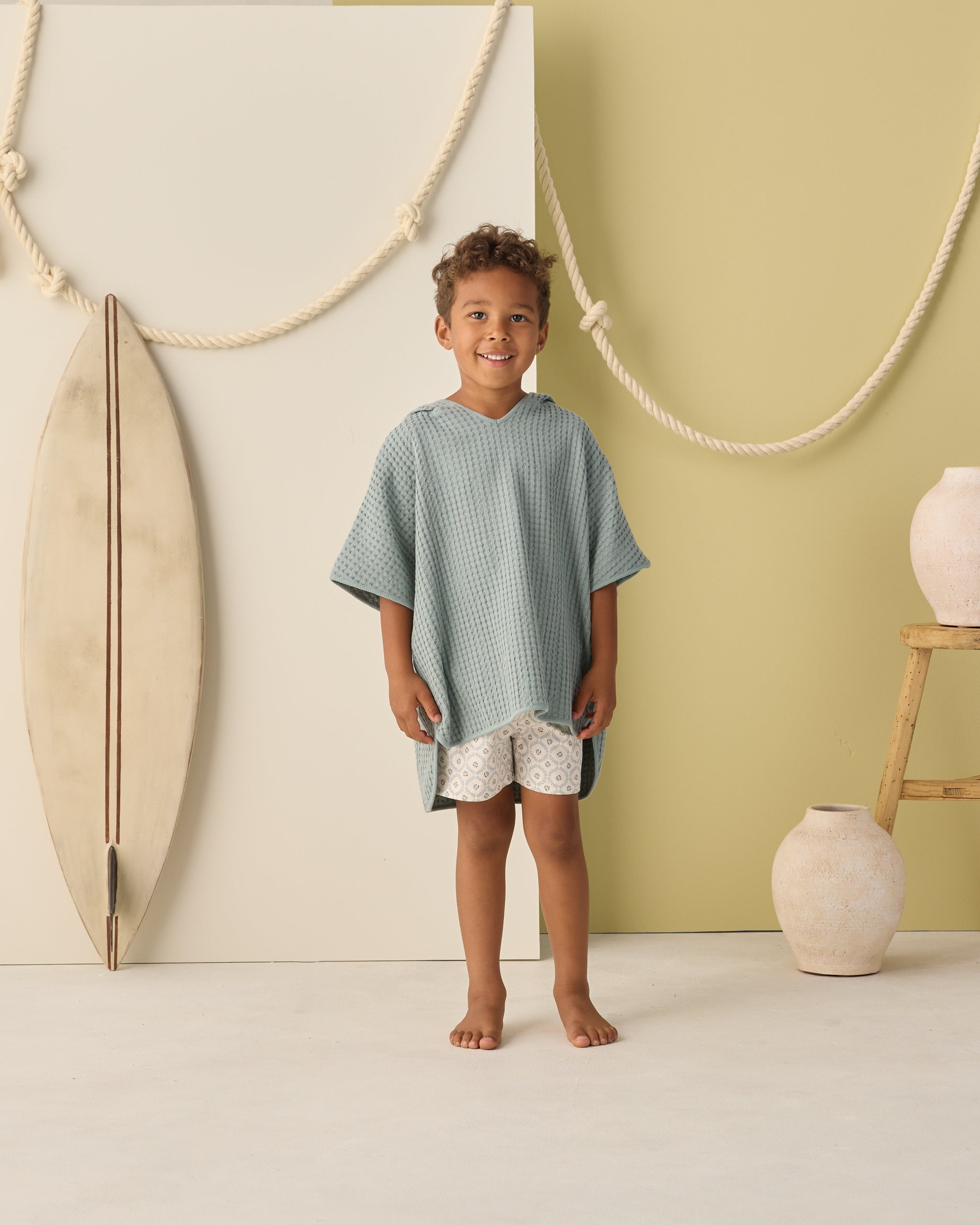 Boardshort Green Fleur - Rylee + Cru | Kids Clothes | Trendy Baby Clothes | Modern Infant Outfits |