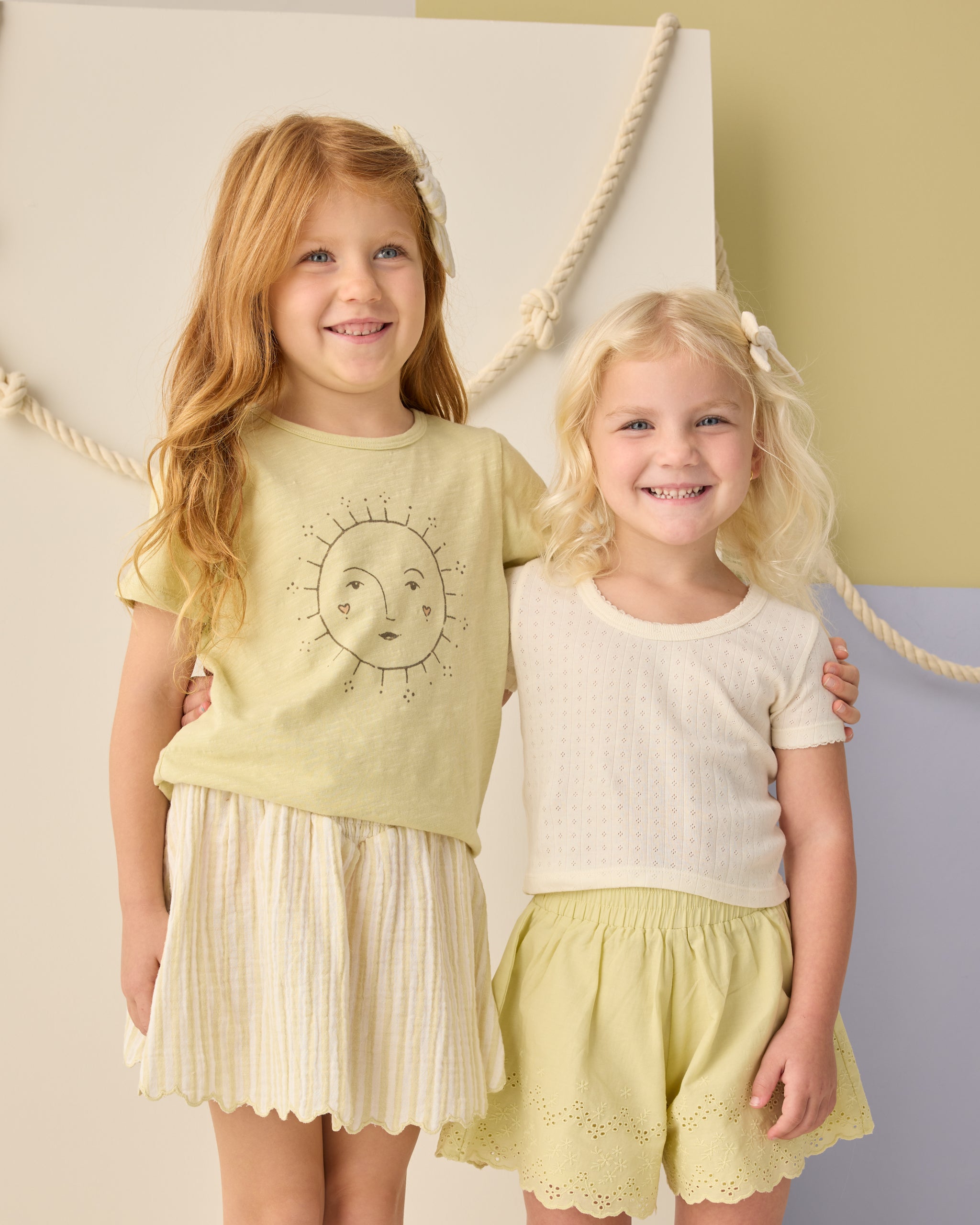 Basic Tee Sun - Rylee + Cru | Kids Clothes | Trendy Baby Clothes | Modern Infant Outfits |