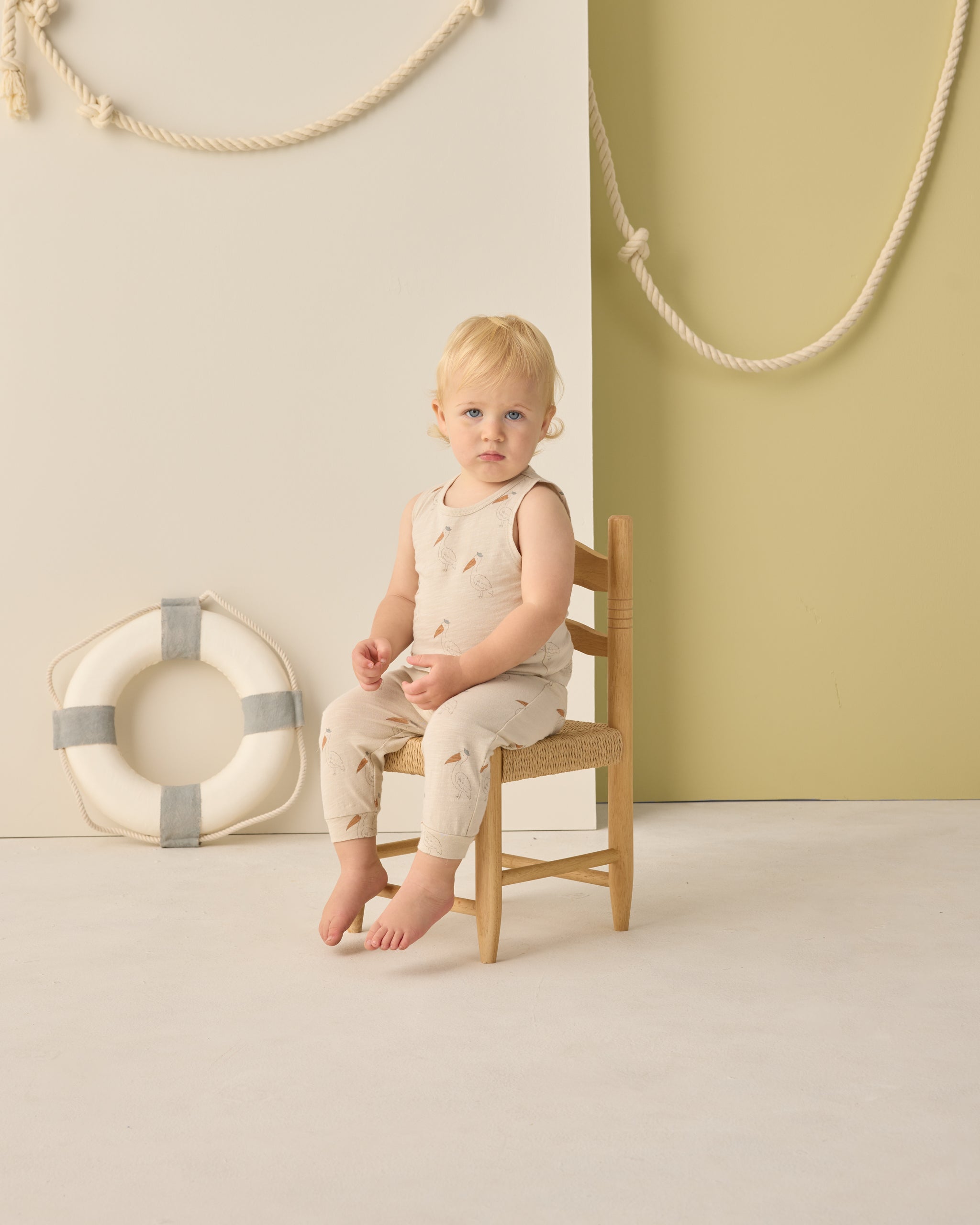 Tank + Slouch Pant Set Pelican - Rylee + Cru | Kids Clothes | Trendy Baby Clothes | Modern Infant Outfits |