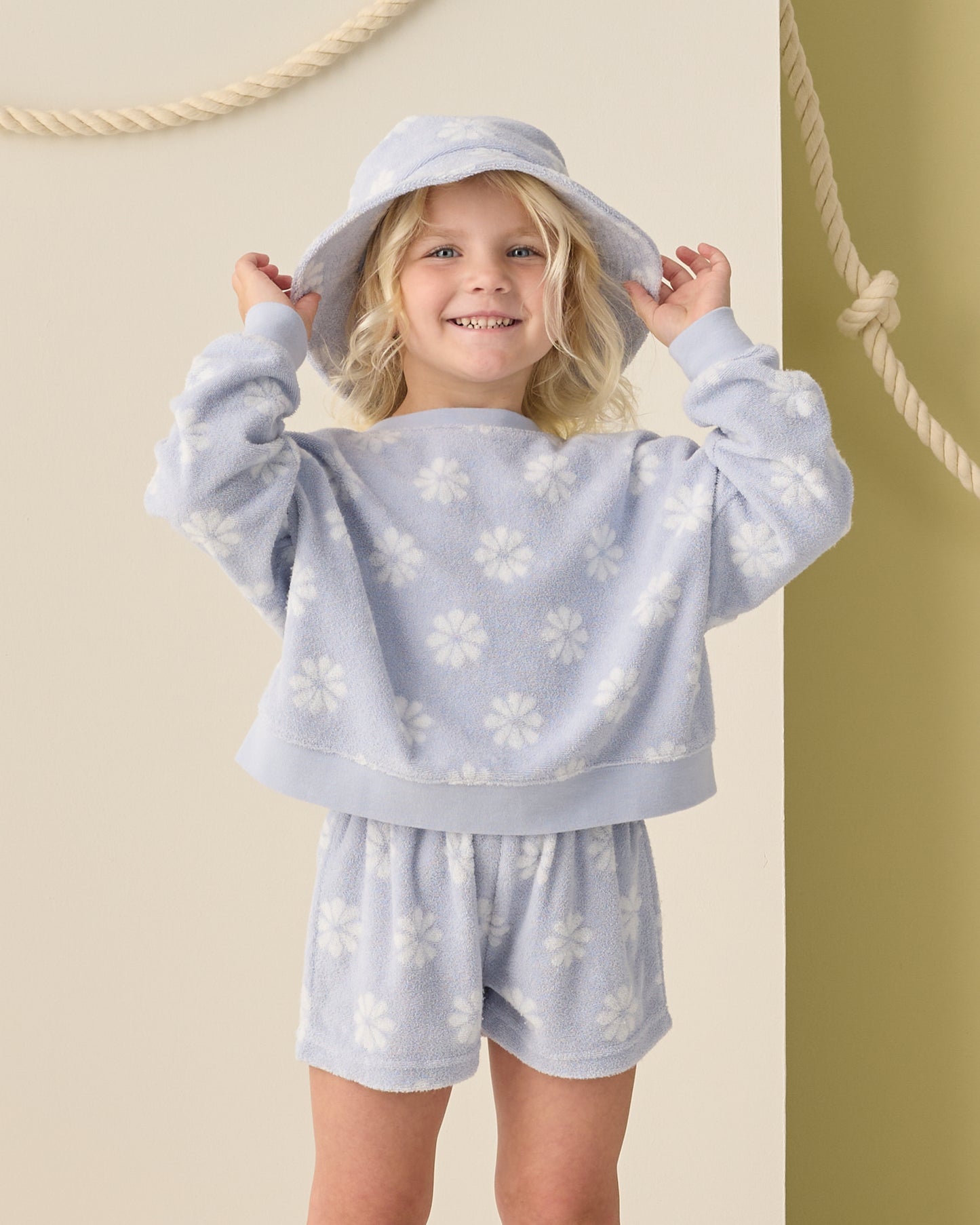 Bucket Hat Periwinkle Daisy - Rylee + Cru | Kids Clothes | Trendy Baby Clothes | Modern Infant Outfits |