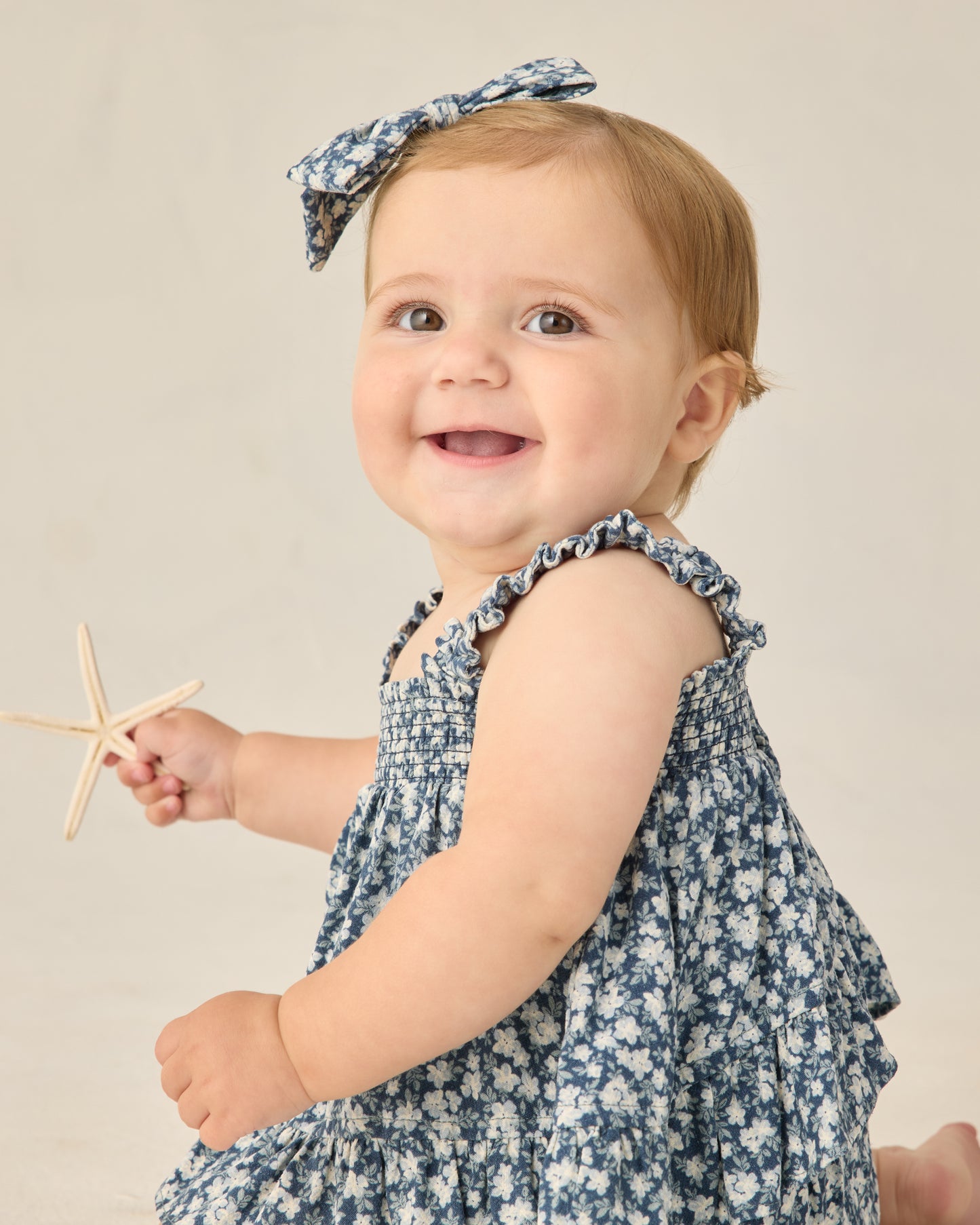 Lala Set Navy Floral - Rylee + Cru | Kids Clothes | Trendy Baby Clothes | Modern Infant Outfits |
