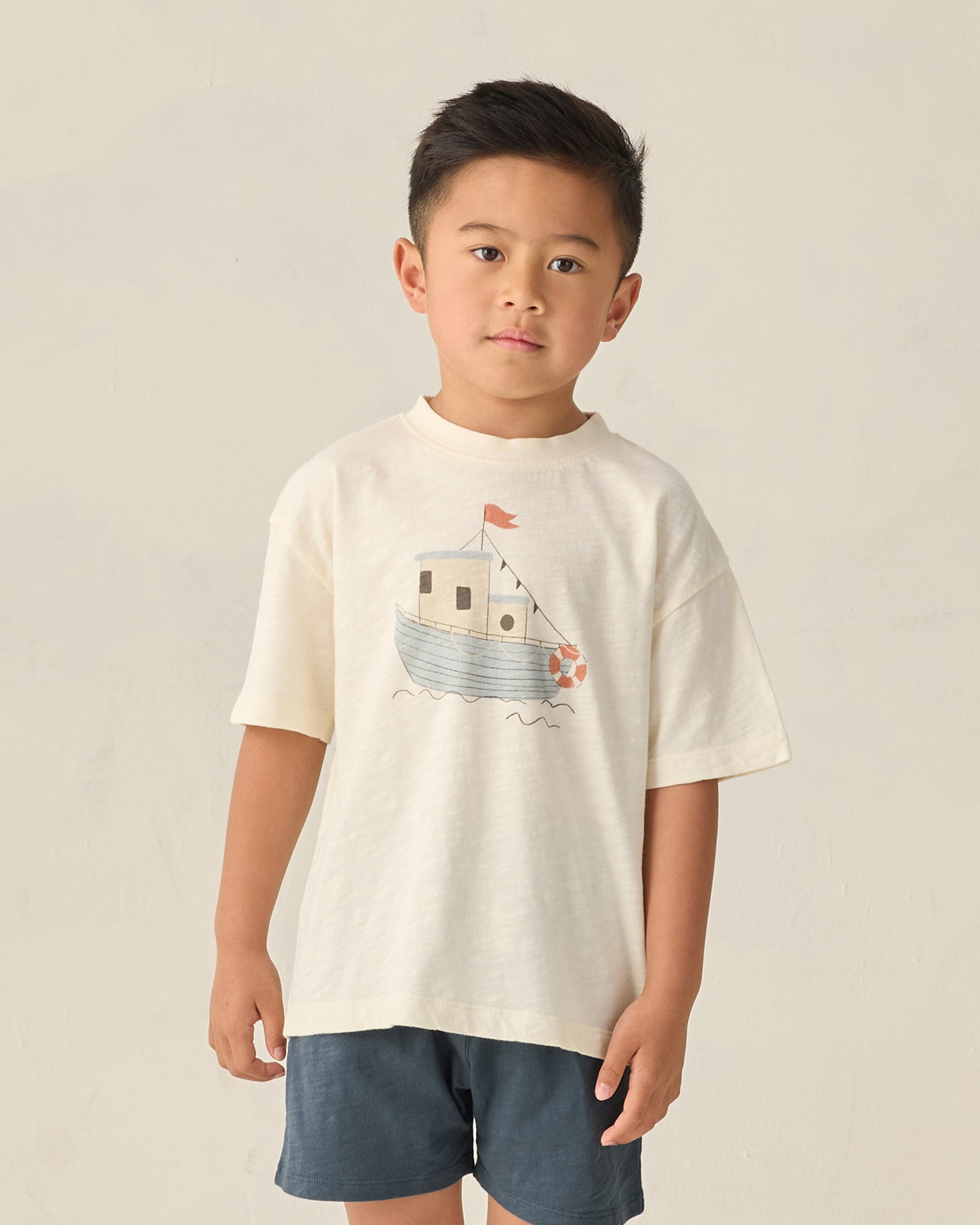 Sam Short Navy - Rylee + Cru | Kids Clothes | Trendy Baby Clothes | Modern Infant Outfits |
