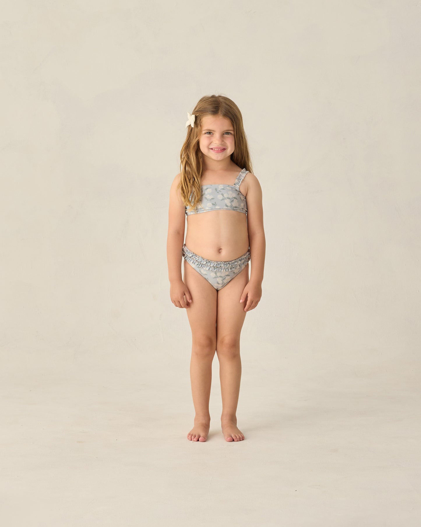 Rouched Bikini Hydrangea - Rylee + Cru | Kids Clothes | Trendy Baby Clothes | Modern Infant Outfits |