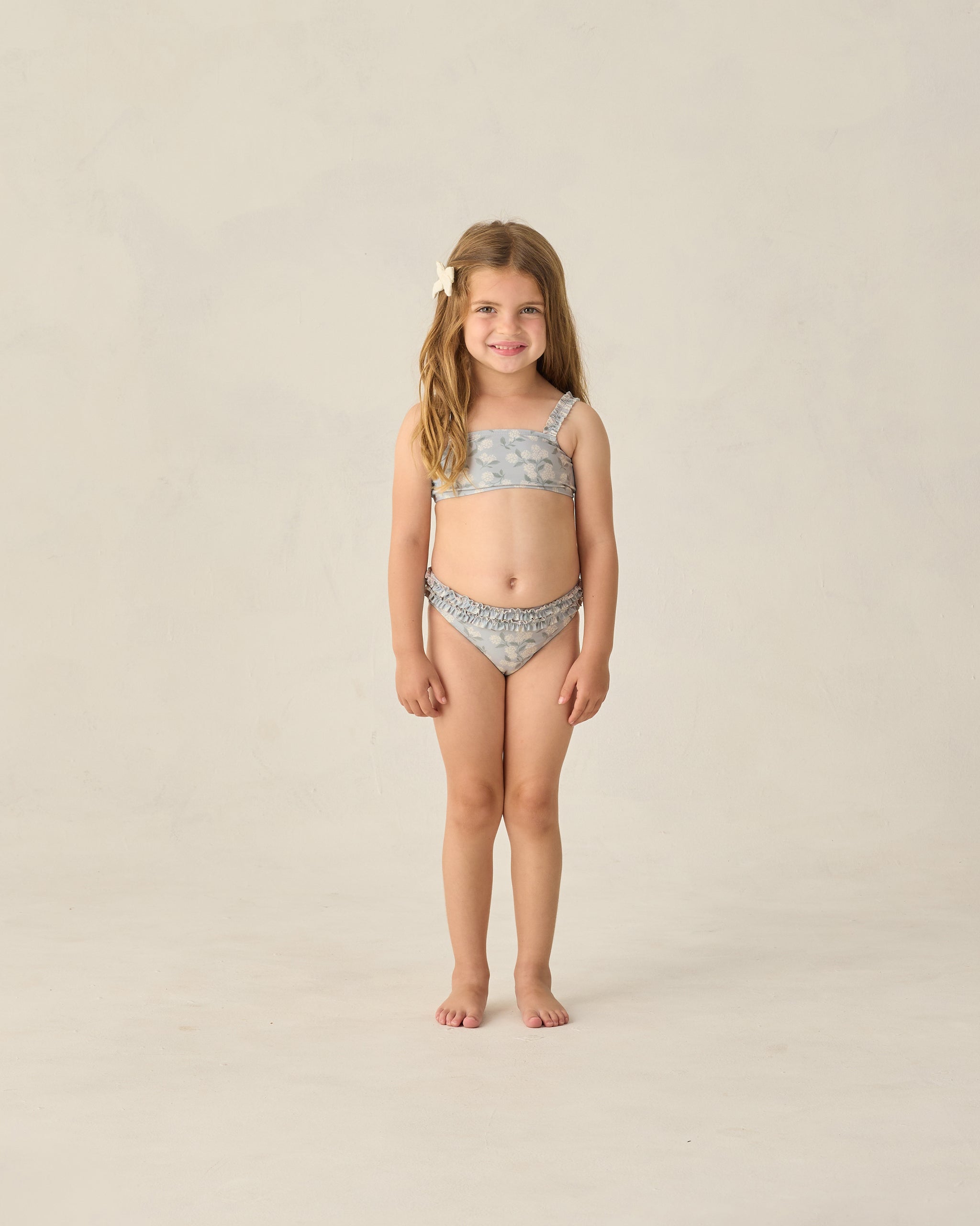 Rouched Bikini Hydrangea - Rylee + Cru | Kids Clothes | Trendy Baby Clothes | Modern Infant Outfits |