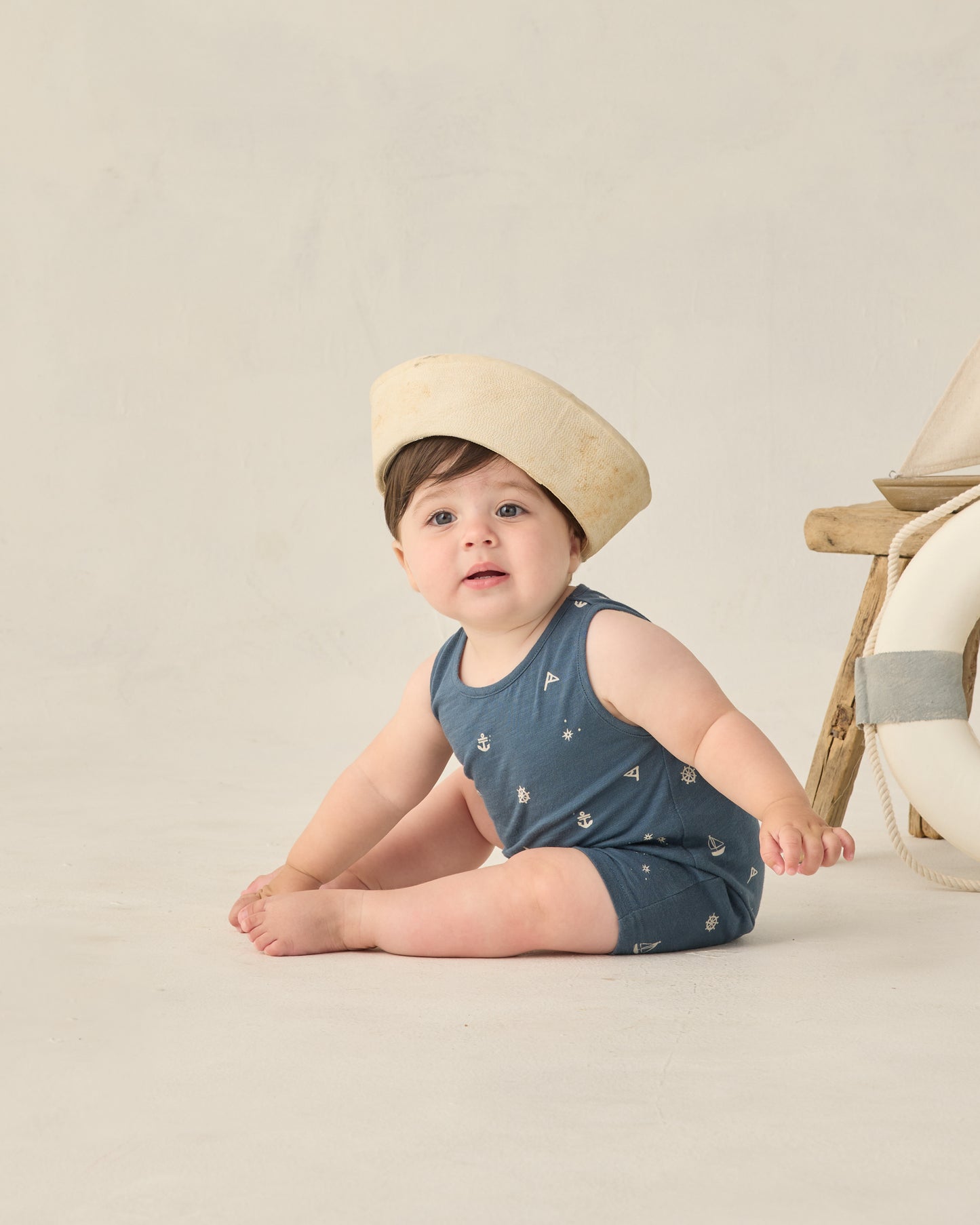 Sleeveless One-Piece Maritime - Rylee + Cru | Kids Clothes | Trendy Baby Clothes | Modern Infant Outfits |