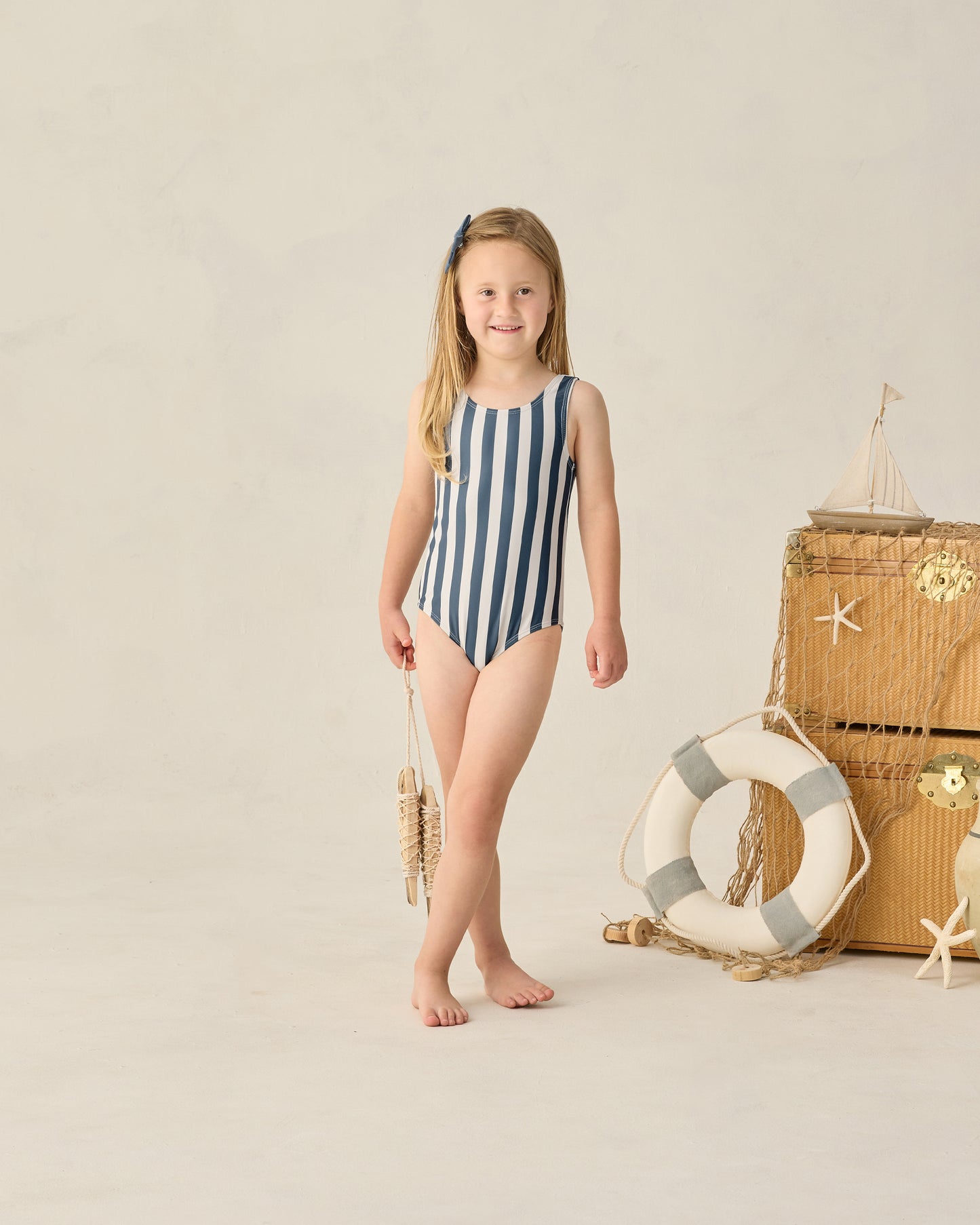 Moxie One-Piece Navy Stripe - Rylee + Cru | Kids Clothes | Trendy Baby Clothes | Modern Infant Outfits |