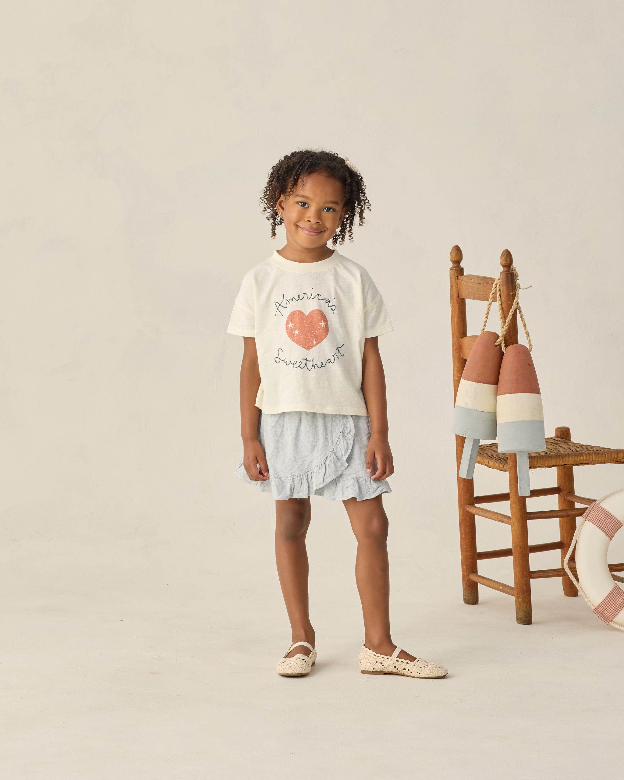 Boxy Tee Americas Sweetheart - Rylee + Cru | Kids Clothes | Trendy Baby Clothes | Modern Infant Outfits |