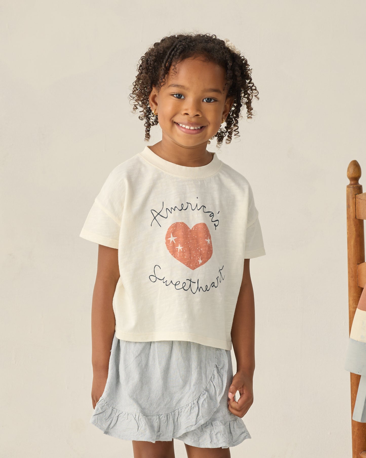 Boxy Tee Americas Sweetheart - Rylee + Cru | Kids Clothes | Trendy Baby Clothes | Modern Infant Outfits |