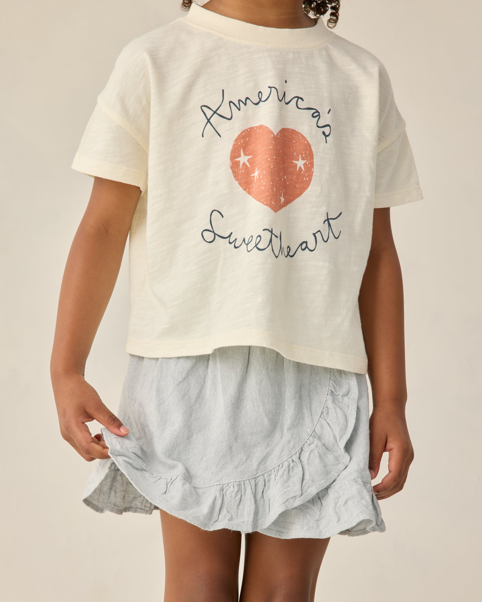 Boxy Tee Americas Sweetheart - Rylee + Cru | Kids Clothes | Trendy Baby Clothes | Modern Infant Outfits |
