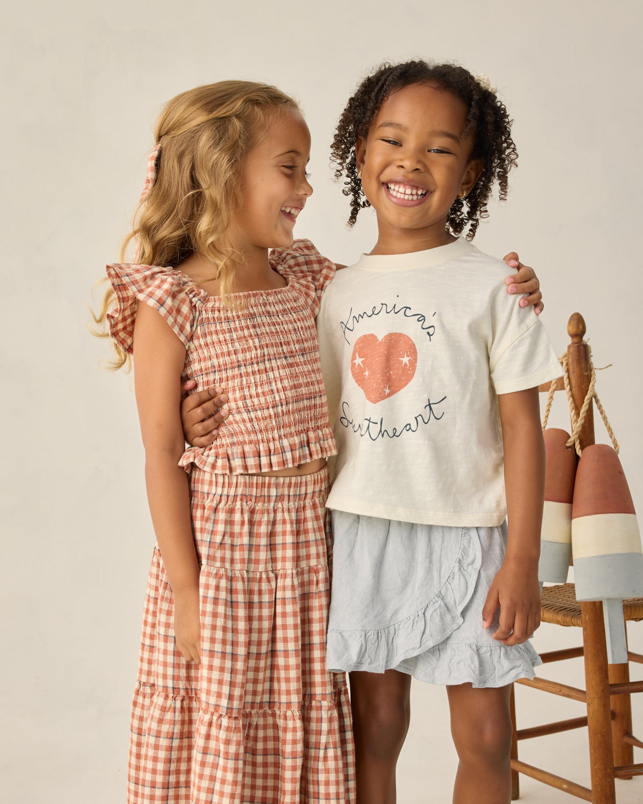 Oversized Bow Poppy Gingham - Rylee + Cru | Kids Clothes | Trendy Baby Clothes | Modern Infant Outfits |