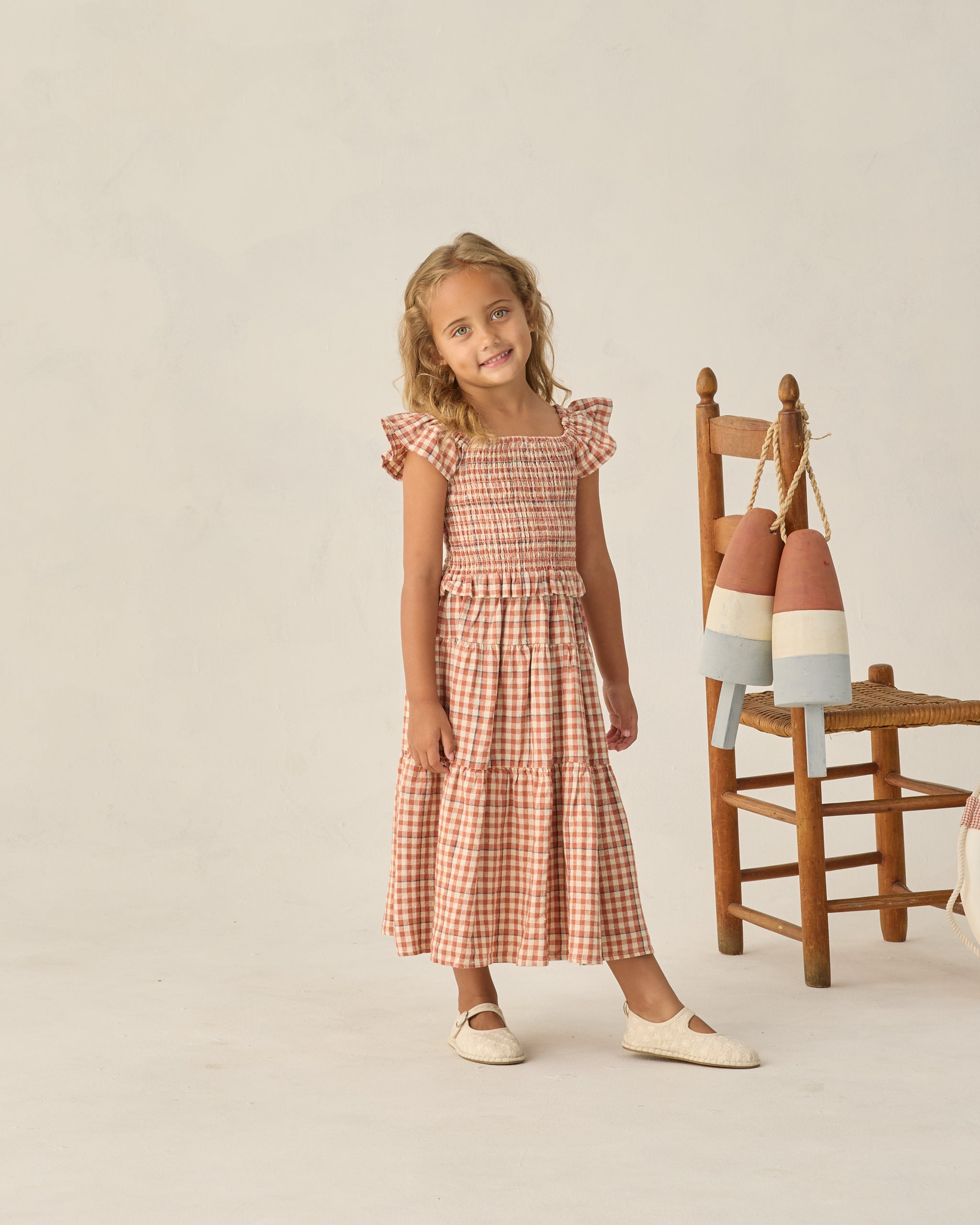 Zayla Top Poppy Gingham - Rylee + Cru | Kids Clothes | Trendy Baby Clothes | Modern Infant Outfits |