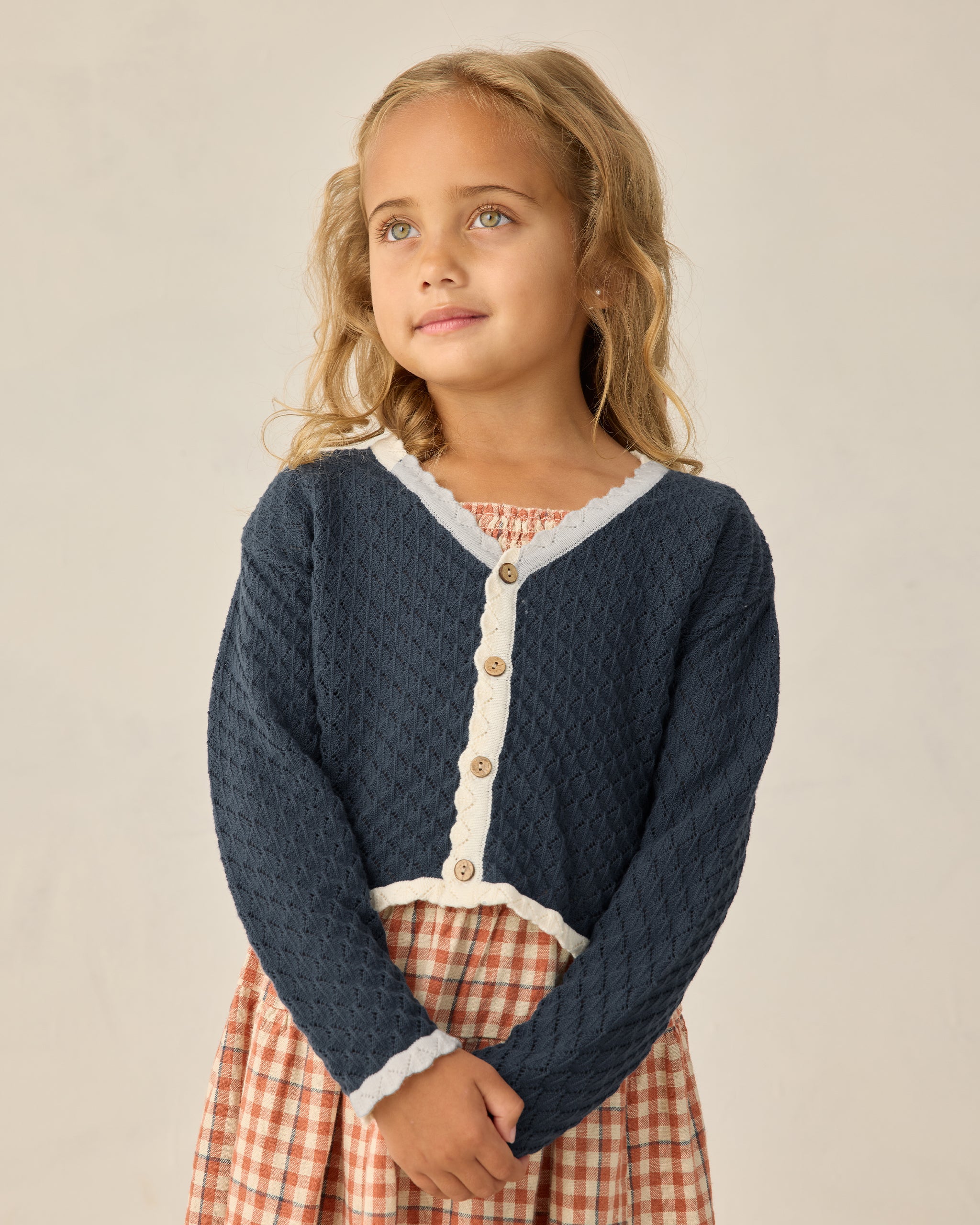 Ella Cardigan Navy - Rylee + Cru | Kids Clothes | Trendy Baby Clothes | Modern Infant Outfits |