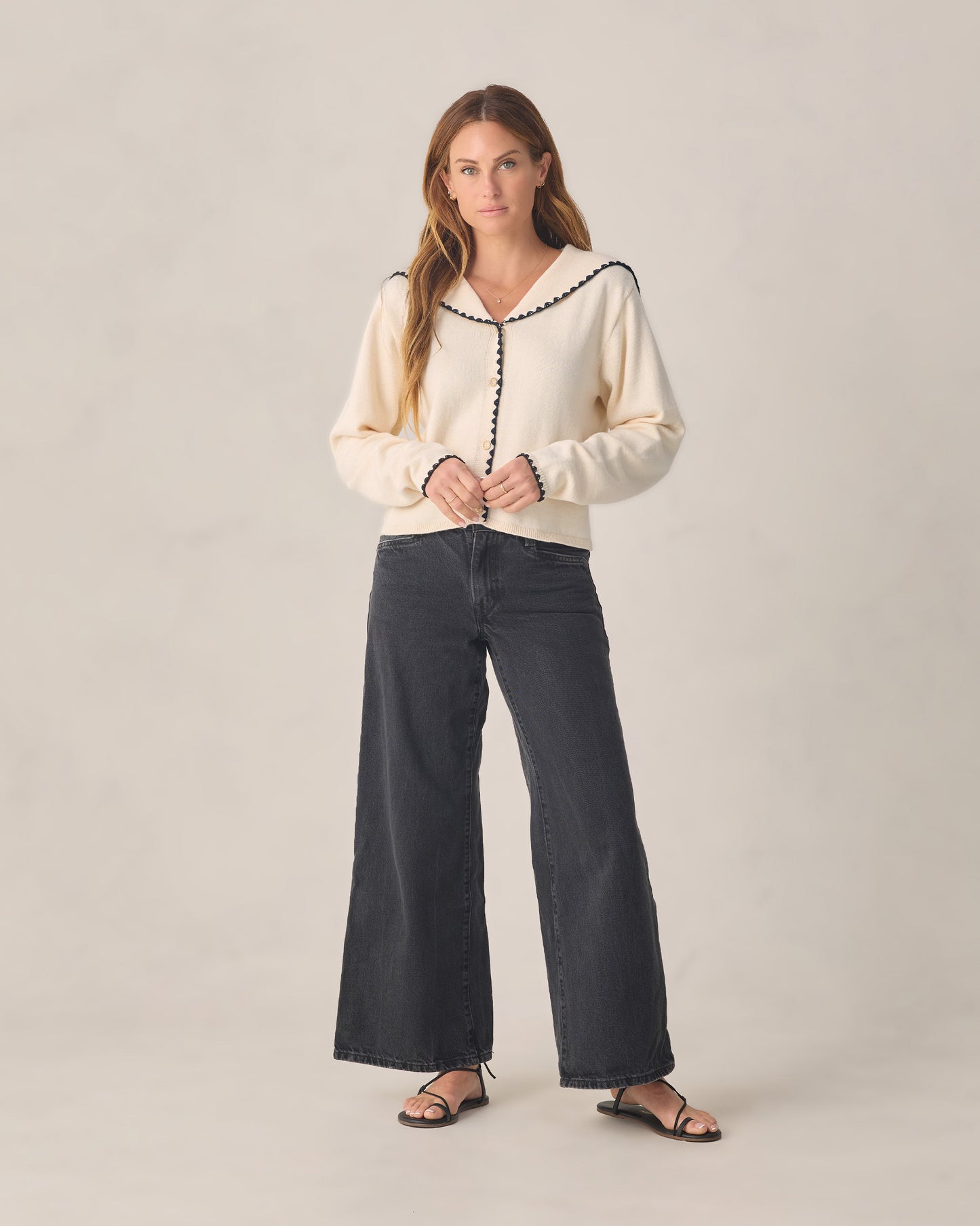 Women's Sailor Cardigan Natural - Rylee + Cru | Kids Clothes | Trendy Baby Clothes | Modern Infant Outfits |