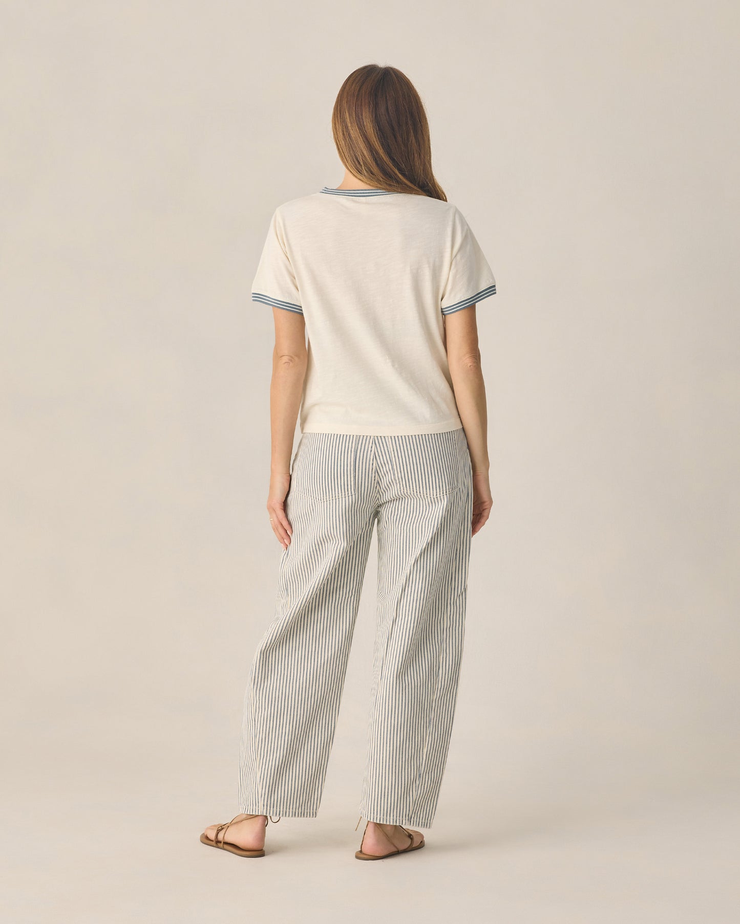 Ringer-T-Shirt für Damen mit Ankerschleife